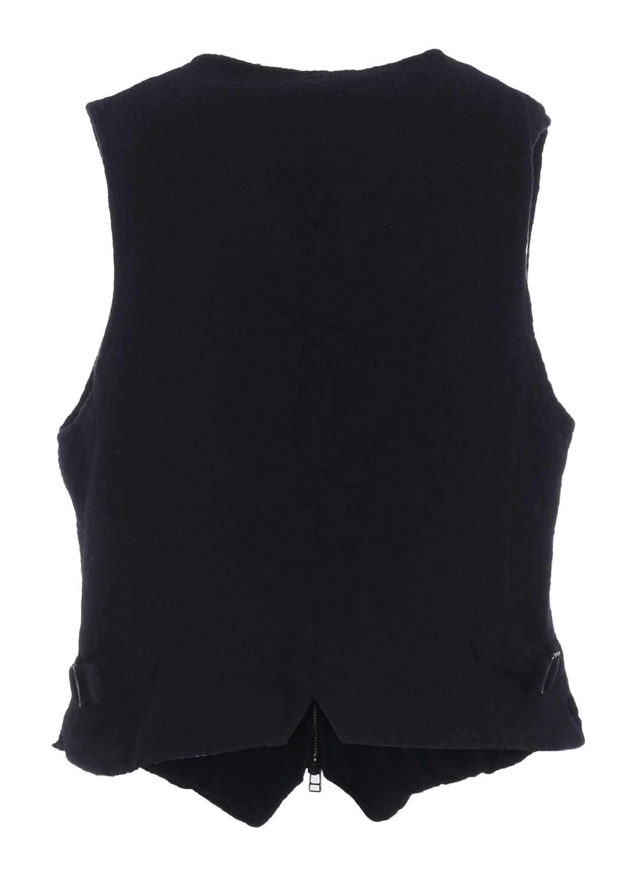 WOOL GAUZE ZIP UP VEST