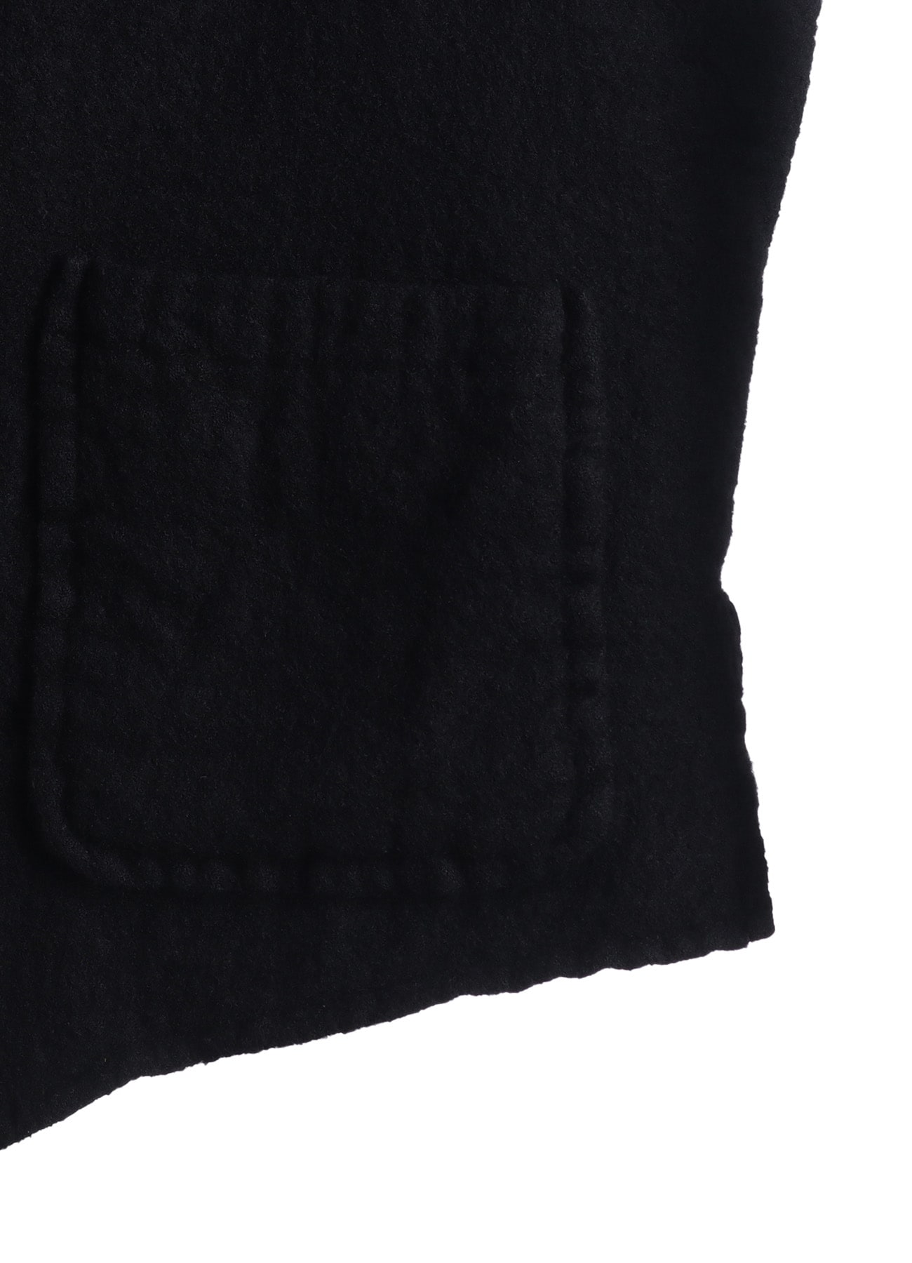 WOOL GAUZE ZIP UP VEST