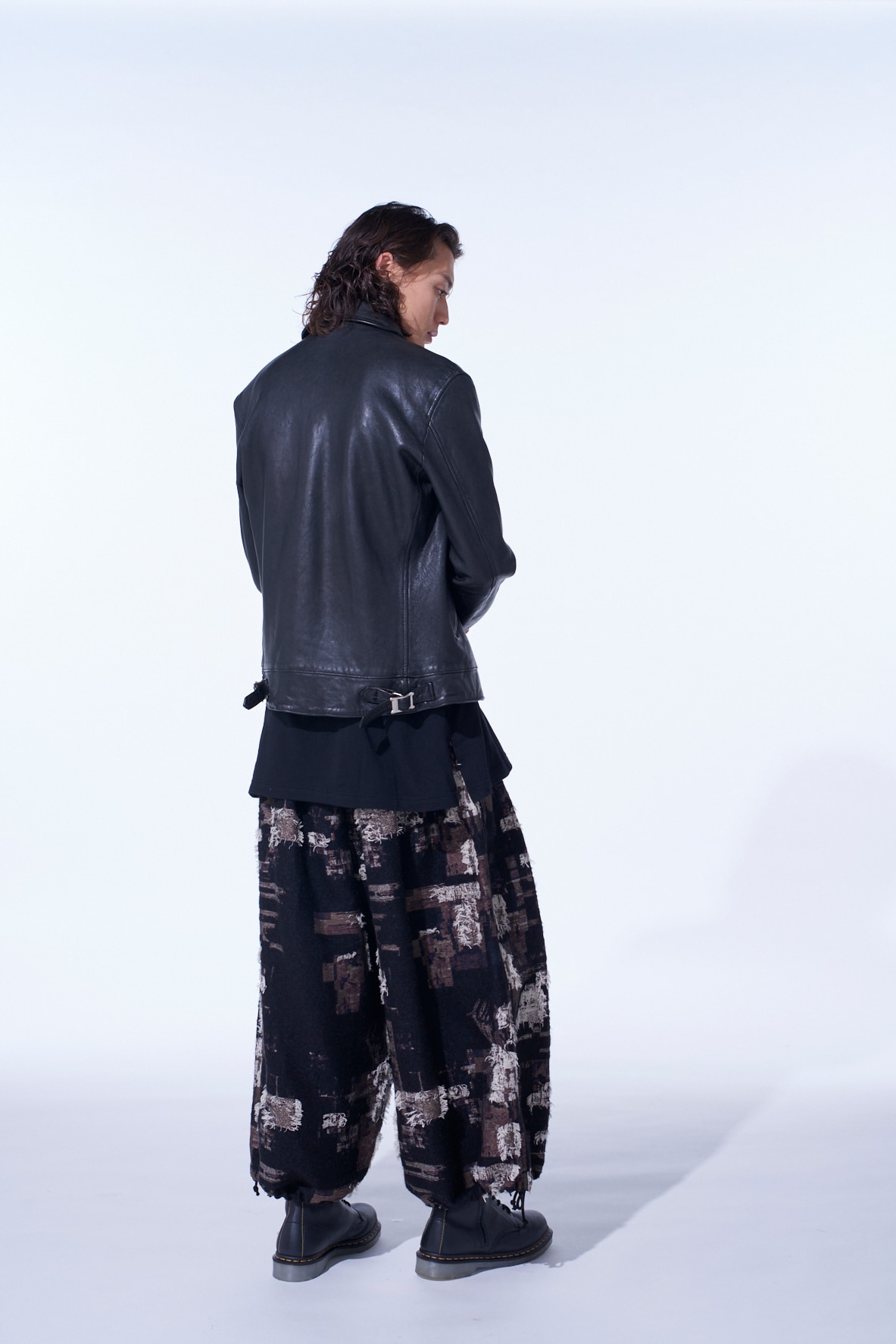 WASHED SHEEP LEATHER CLASSIC SINGLE-BREASTED JACKET