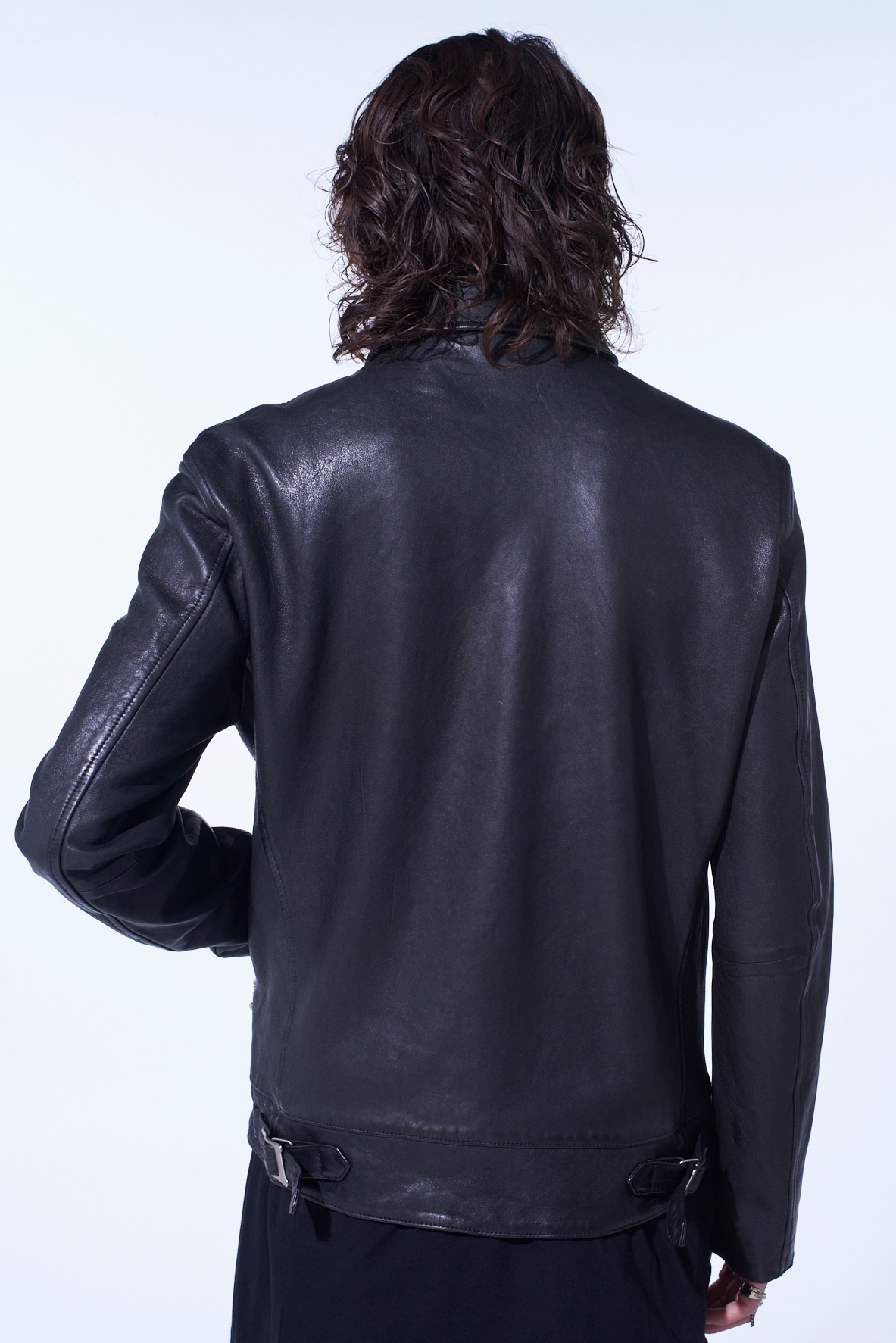WASHED SHEEP LEATHER CLASSIC SINGLE-BREASTED JACKET