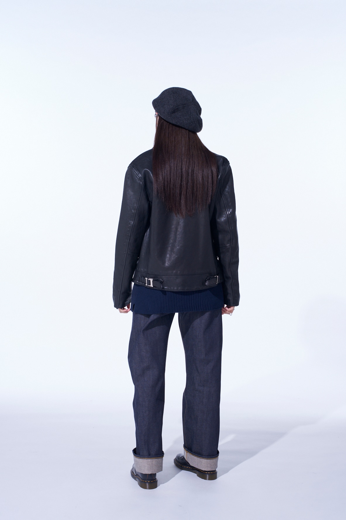 WASHED SHEEP LEATHER CLASSIC SINGLE-BREASTED JACKET