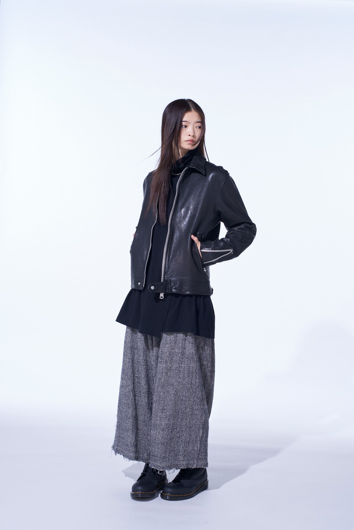 WASHED SHEEP LEATHER CLASSIC SINGLE-BREASTED JACKET
