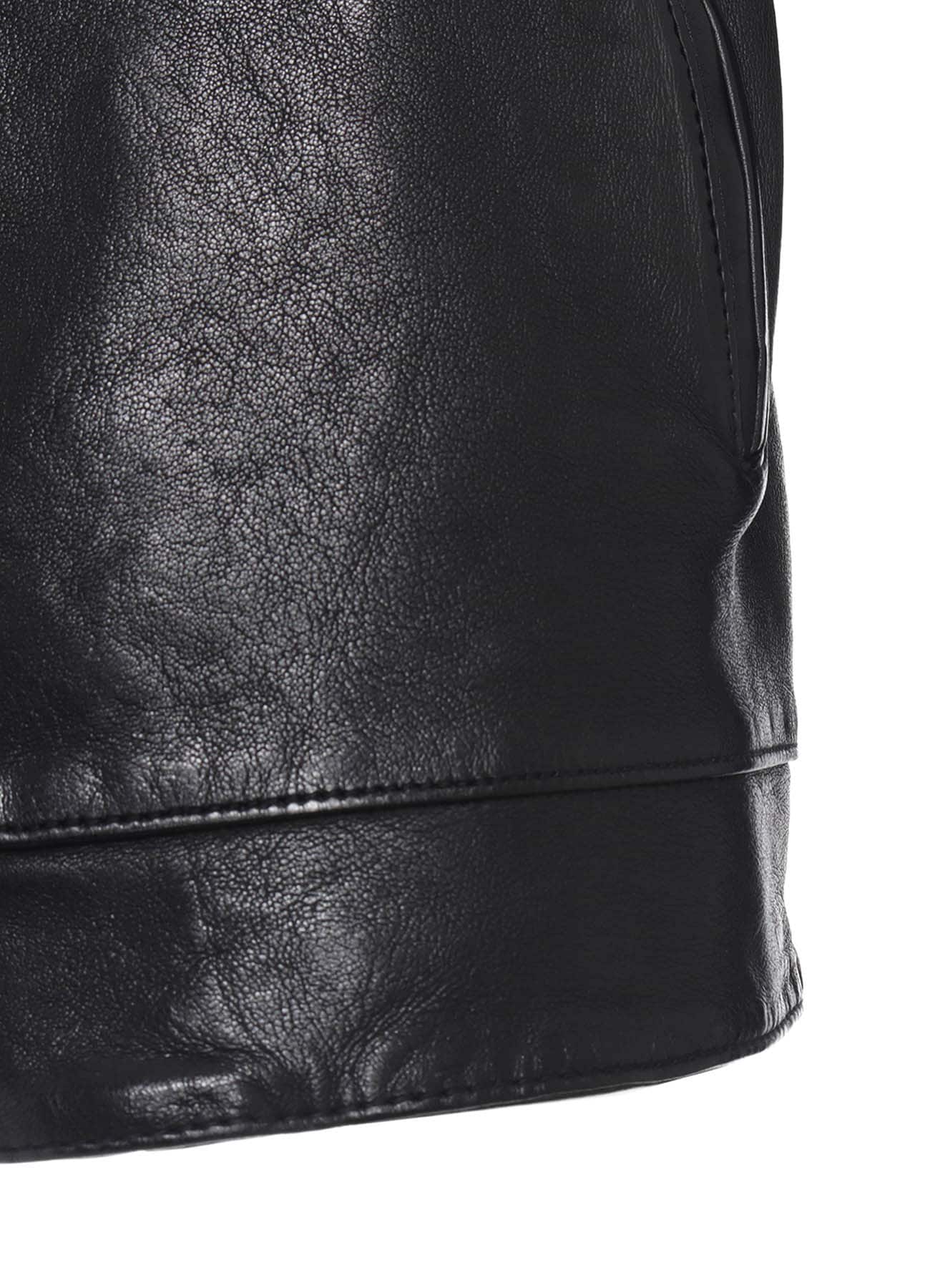 WASHED SHEEP LEATHER CLASSIC SINGLE-BREASTED JACKET