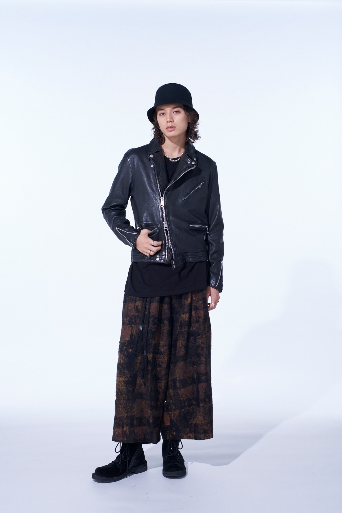WASHED SHEEP LEATHER CLASSIC DOUBLE RIDERS JACKET