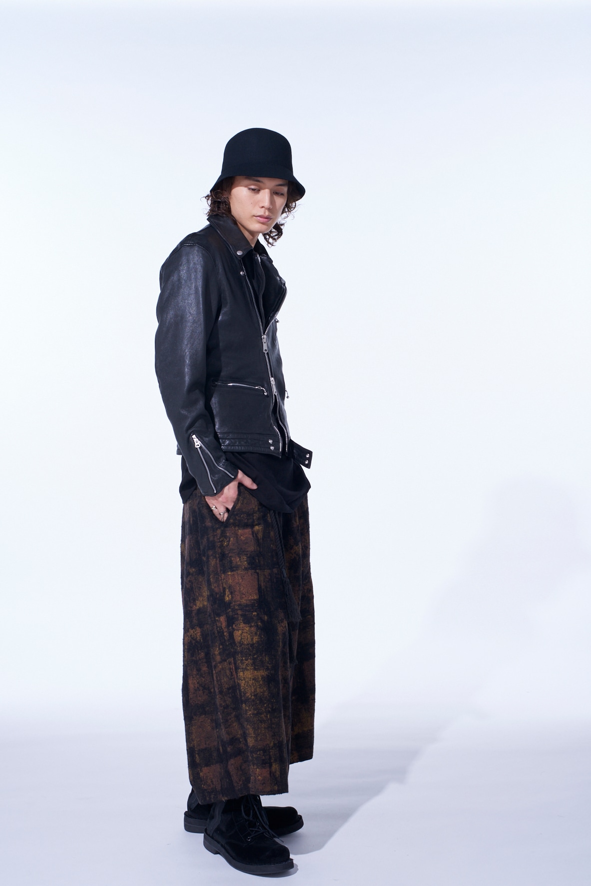 WASHED SHEEP LEATHER CLASSIC DOUBLE RIDERS JACKET
