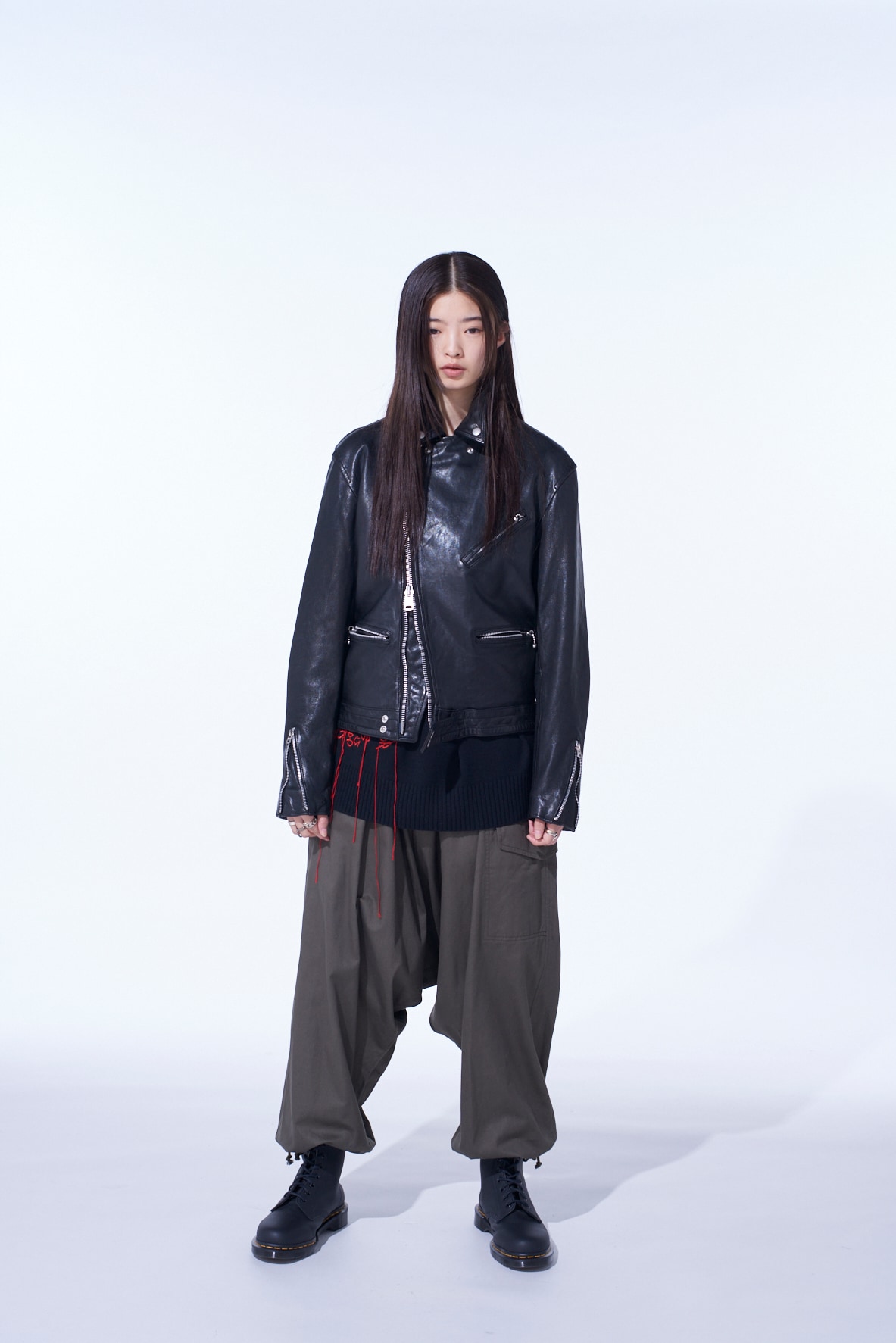 WASHED SHEEP LEATHER CLASSIC DOUBLE RIDERS JACKET
