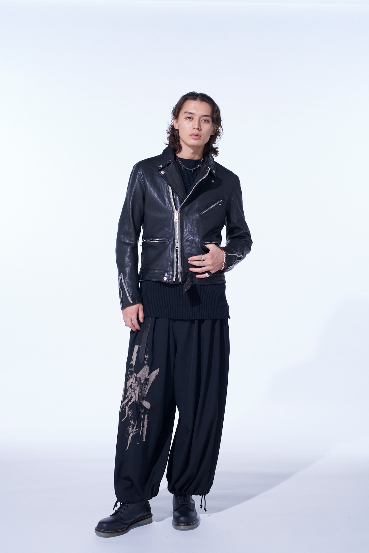 WASHED SHEEP LEATHER CLASSIC DOUBLE RIDERS JACKET