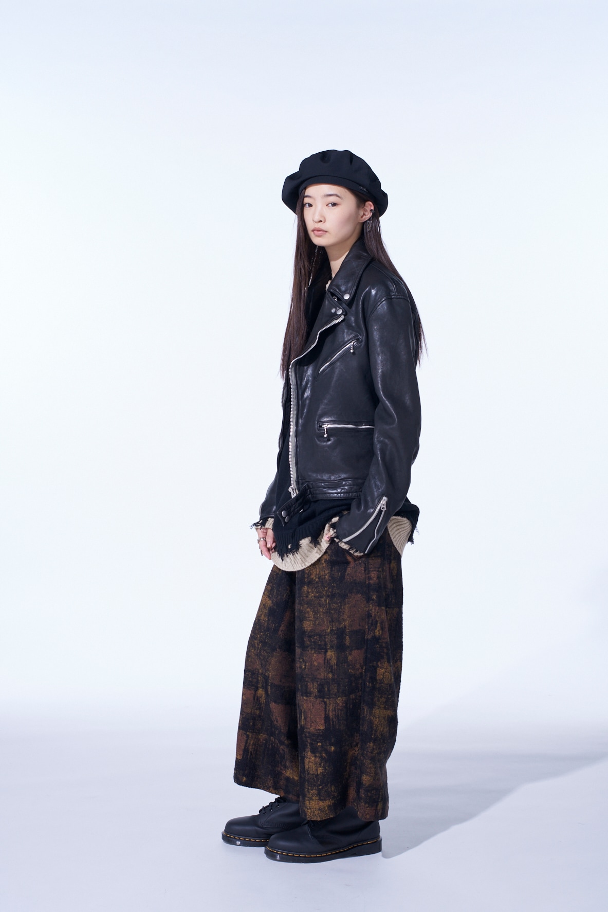 WASHED SHEEP LEATHER CLASSIC DOUBLE RIDERS JACKET