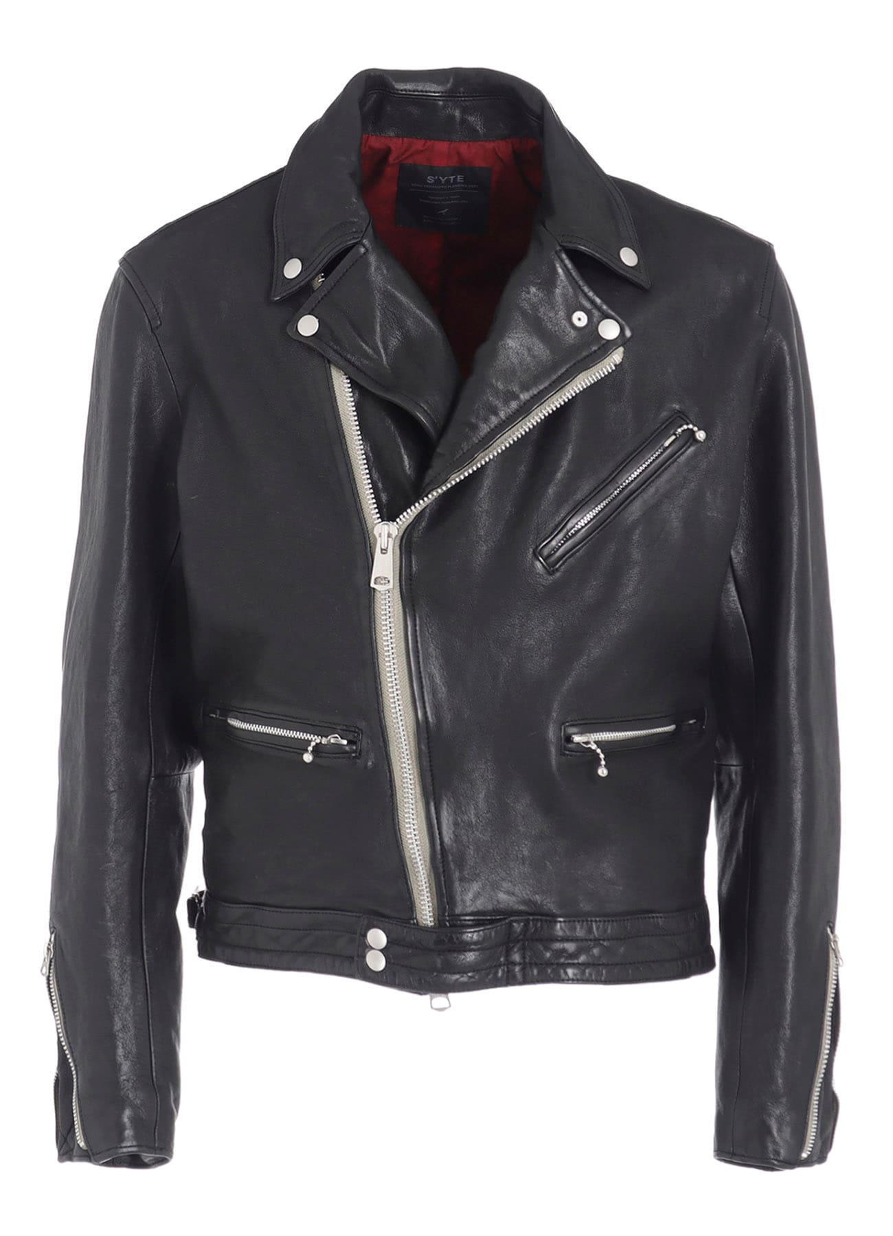 WASHED SHEEP LEATHER CLASSIC DOUBLE RIDERS JACKET