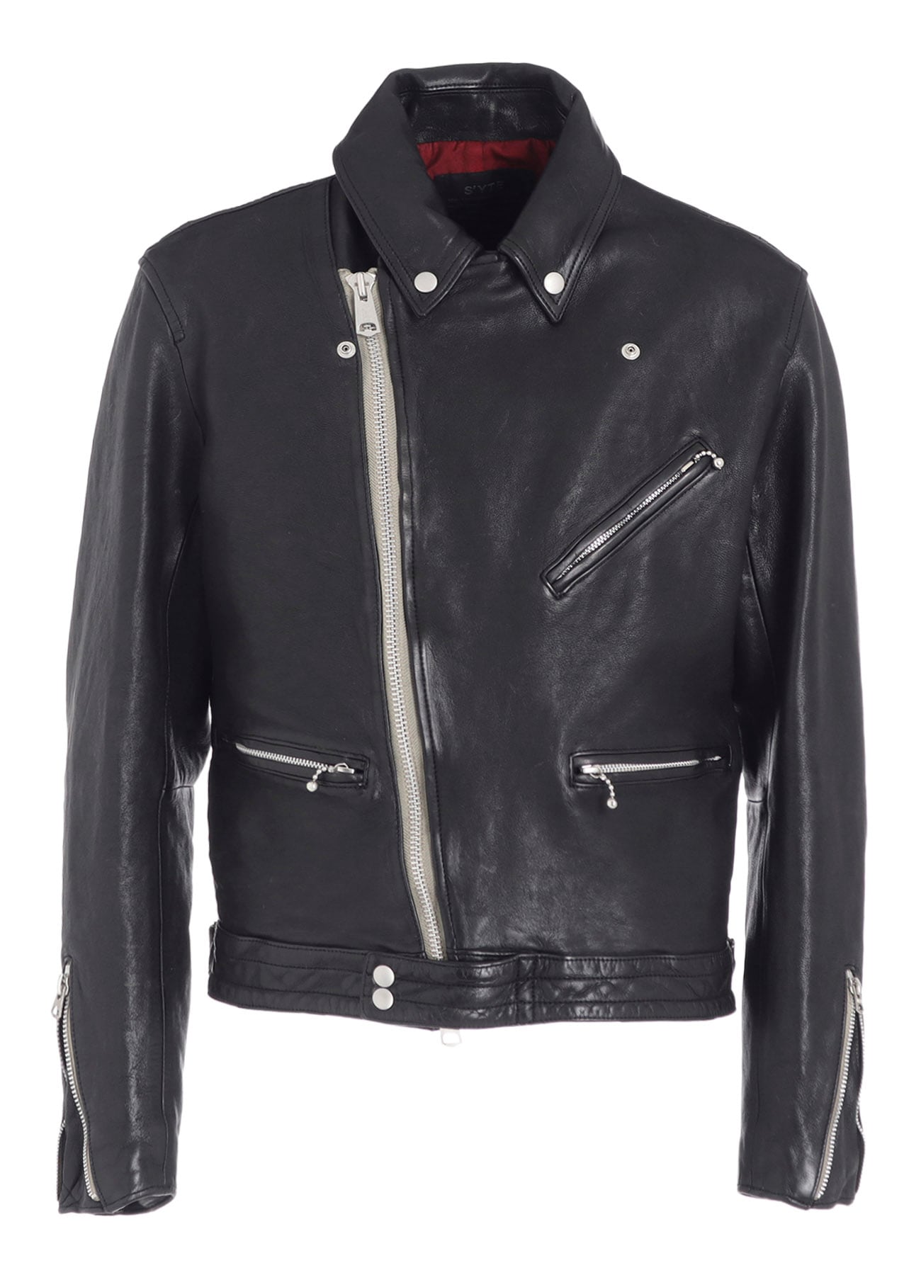 WASHED SHEEP LEATHER CLASSIC DOUBLE RIDERS JACKET