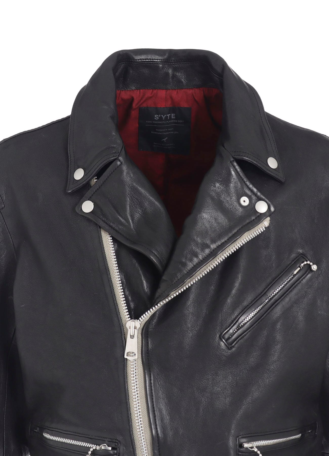 WASHED SHEEP LEATHER CLASSIC DOUBLE RIDERS JACKET