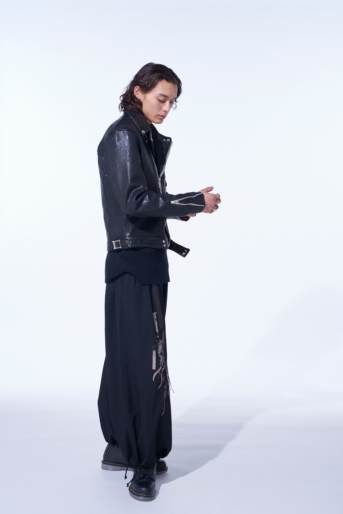 WASHED SHEEP LEATHER CLASSIC DOUBLE RIDERS JACKET