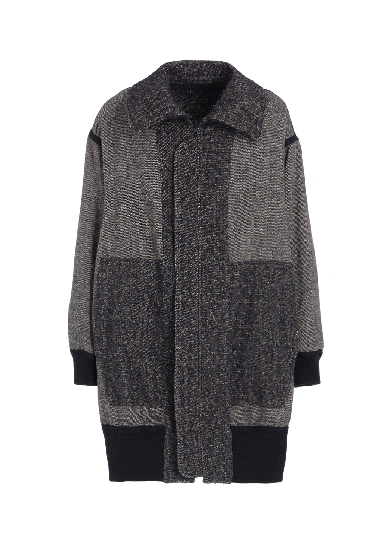 BRUSHED TWILL NEEDLE PUNCH REVERSIBLE LONG TRUCK TOP