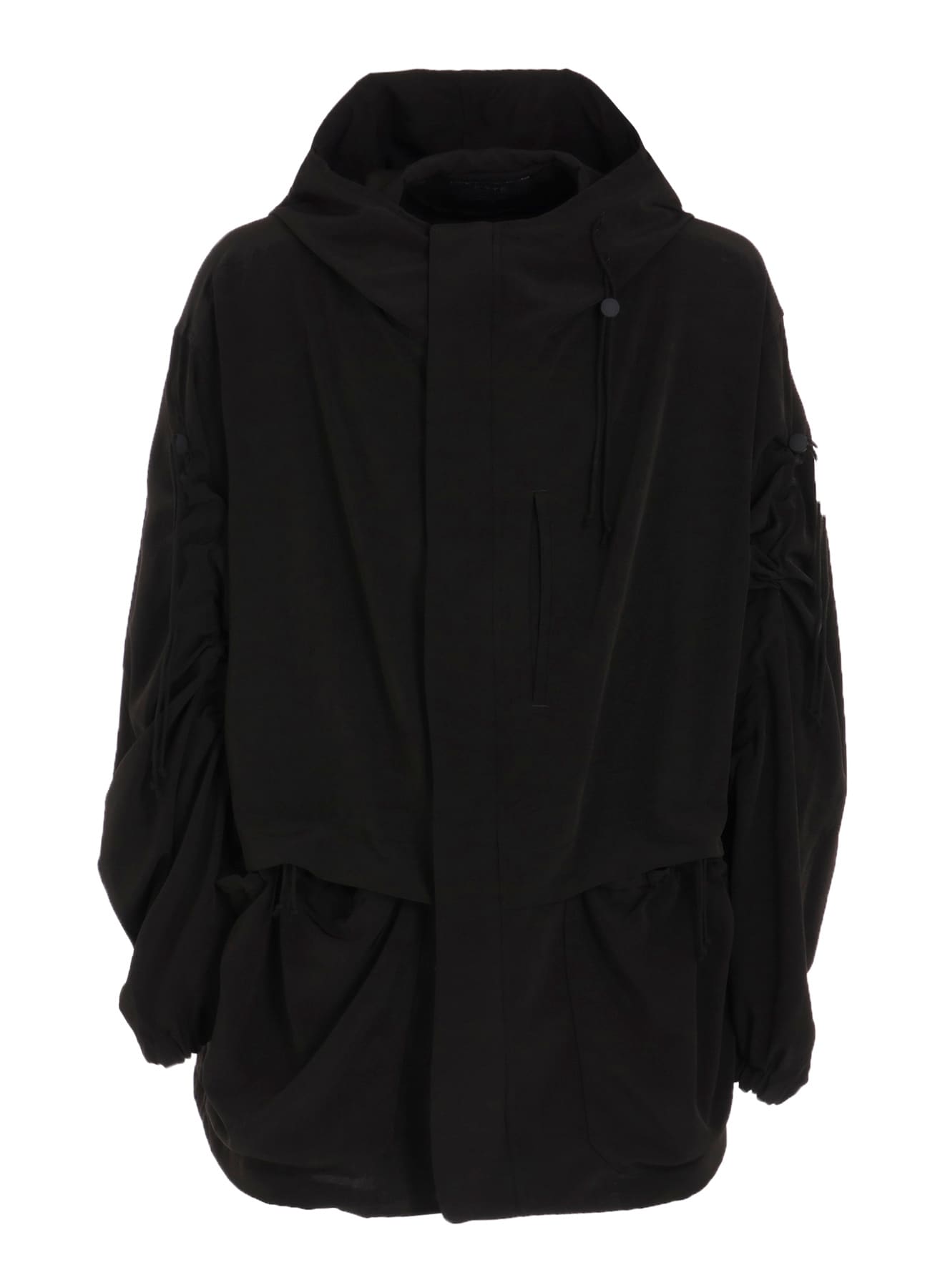CREPE de CHINE SHIRRING MOUNTAIN PARKA