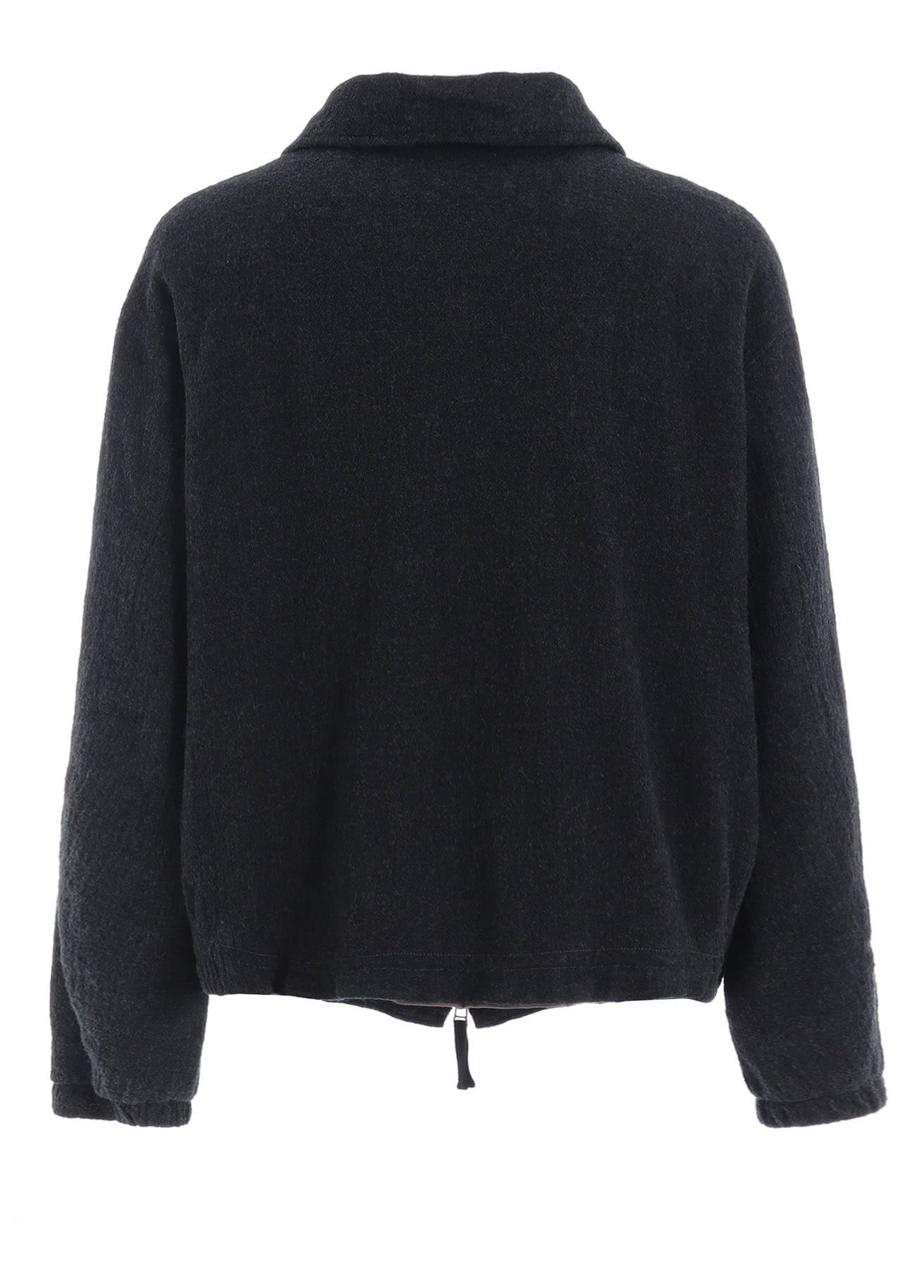 WOOL GAUZE ZIP-FRONT JACKET