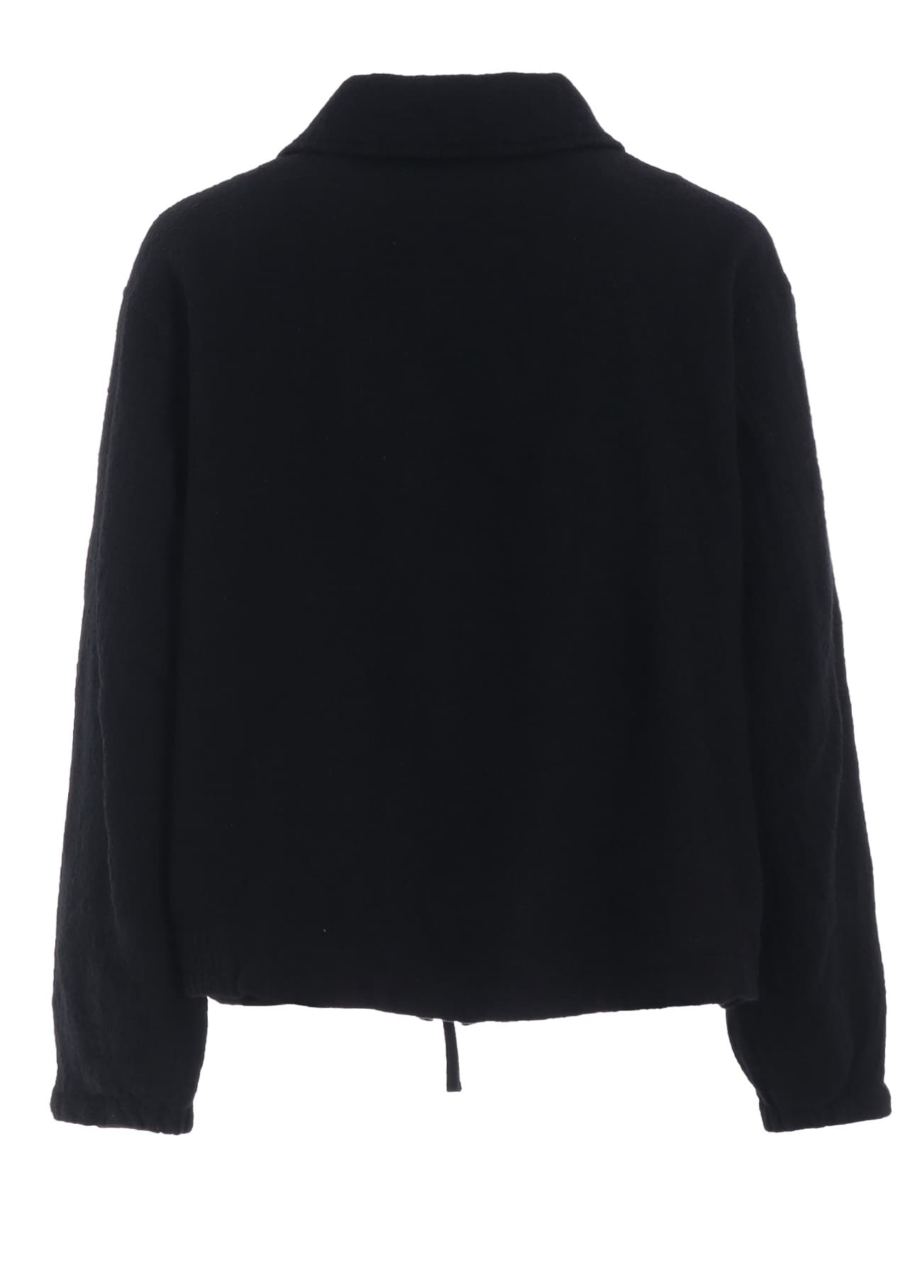 WOOL GAUZE ZIP-FRONT JACKET