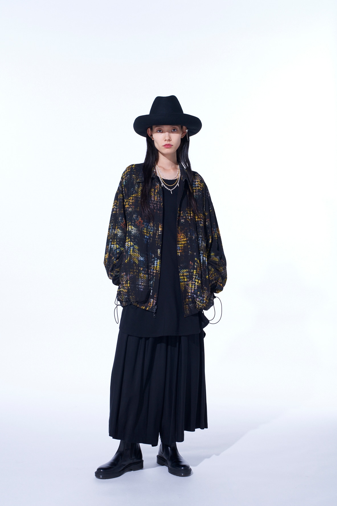 YELLOW INKGLEN REVERSIBLE BLOUSON