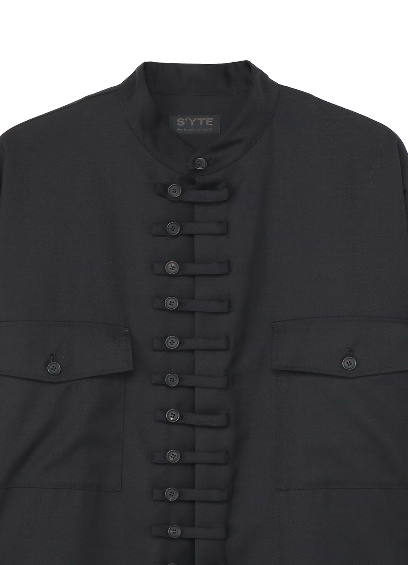 T/W Gabardine 12Loop Button Stand Collar Army Jacket
