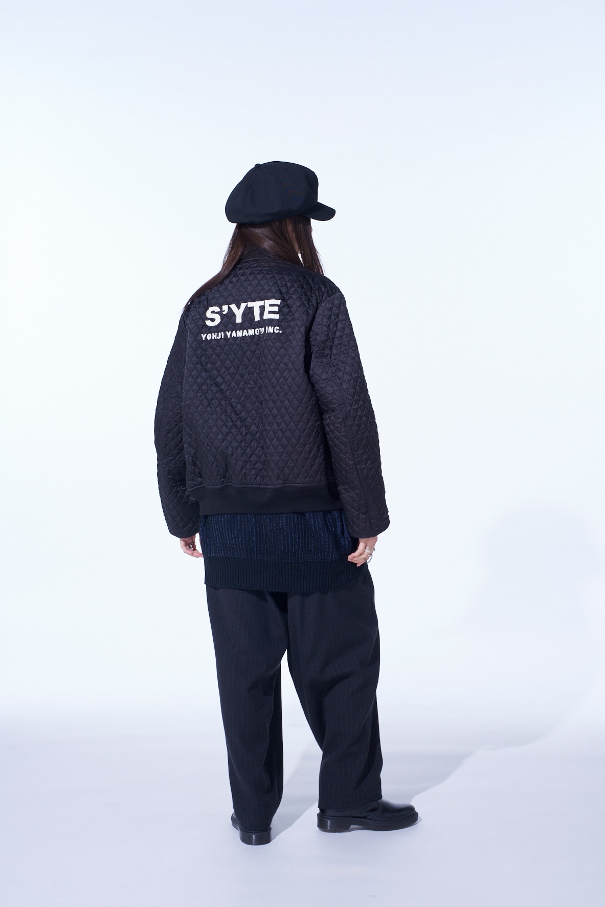 NYLON TWILL REVERSIBLE BOMBER JACKET