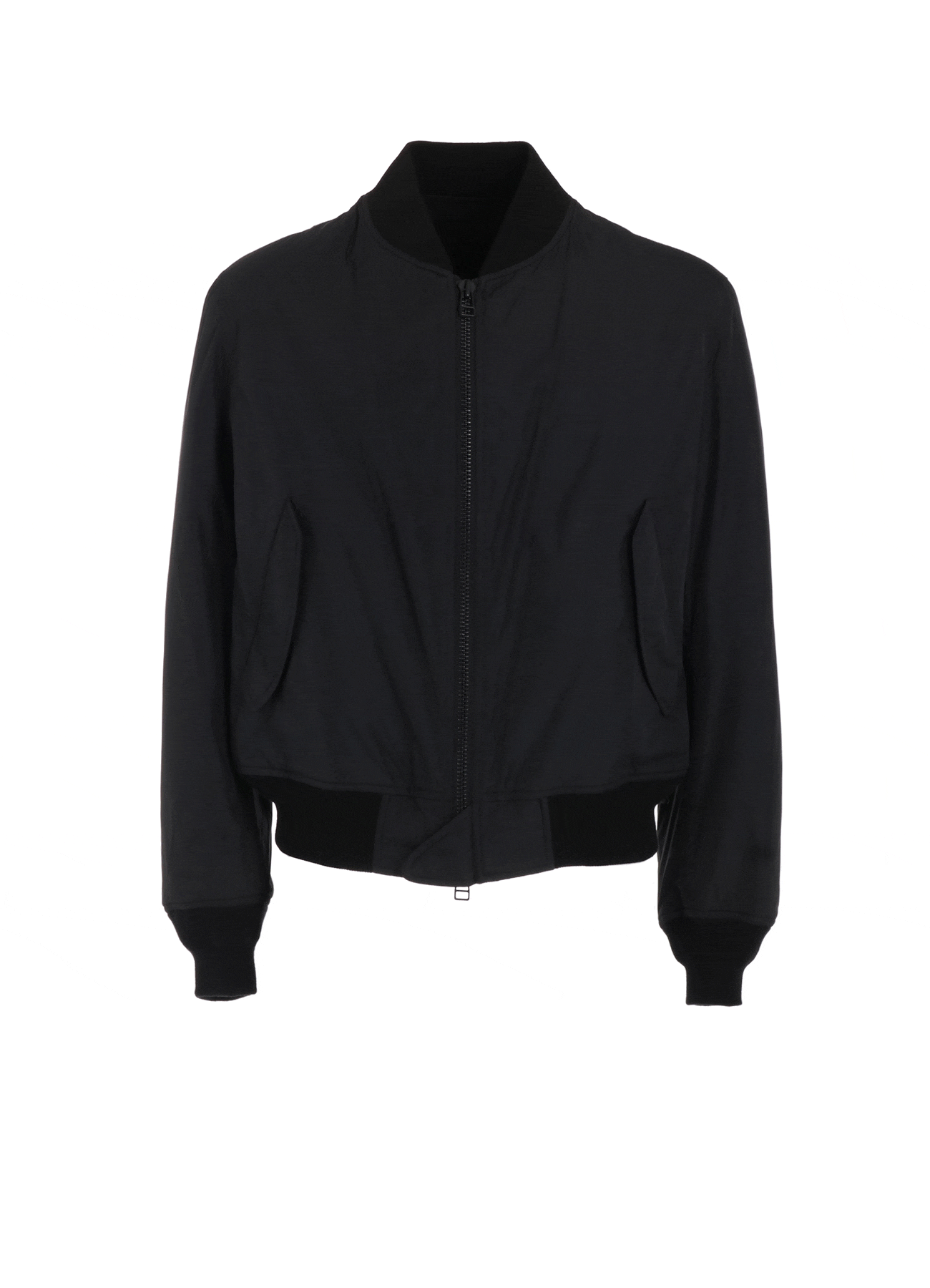 NYLON TWILL REVERSIBLE BOMBER JACKET