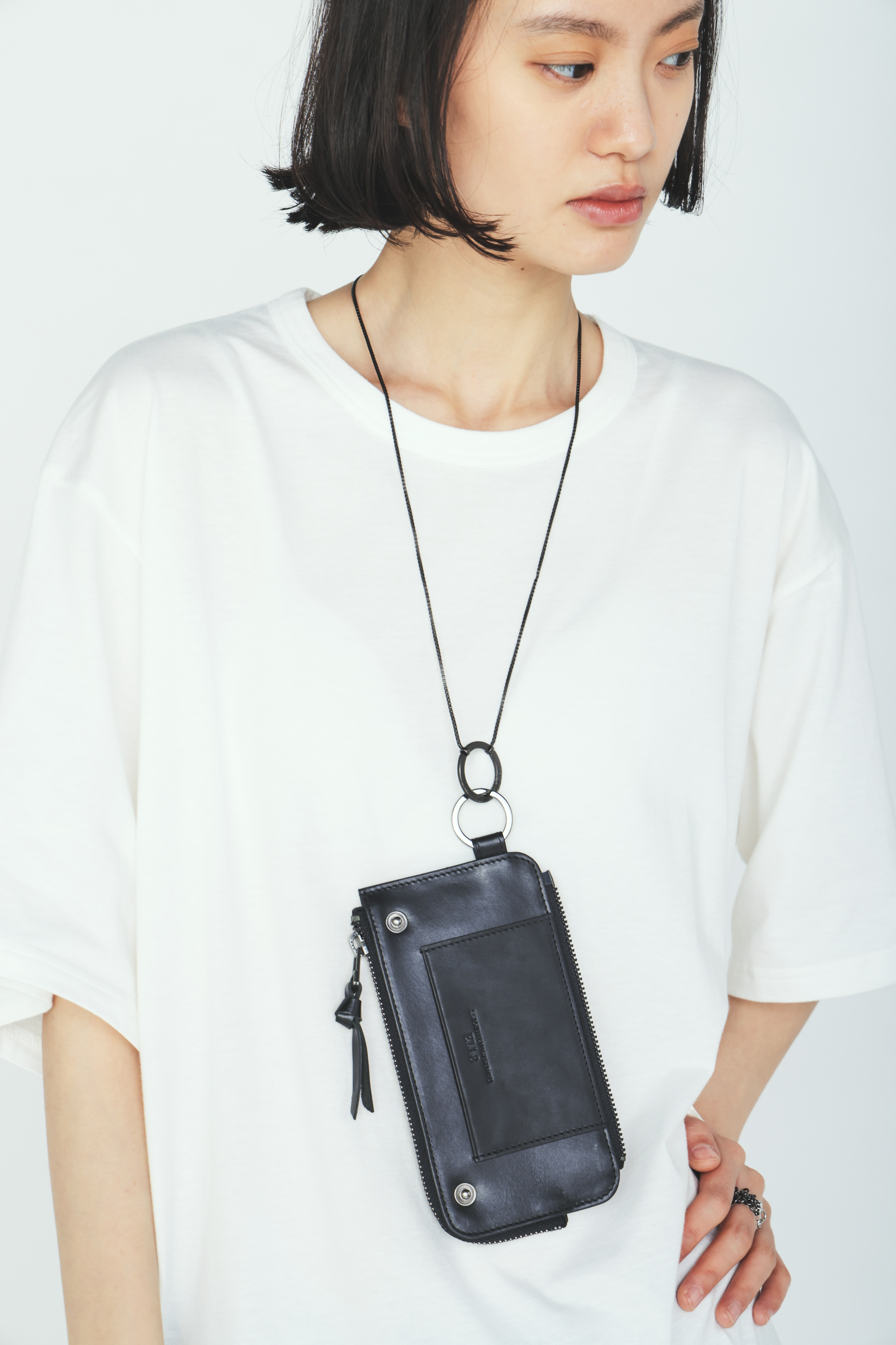 COW LEATHER LONG WALLET