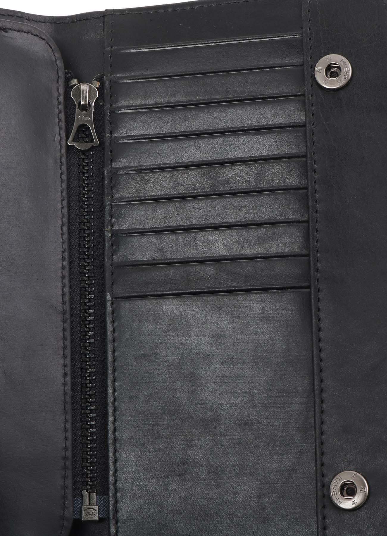 COW LEATHER LONG WALLET