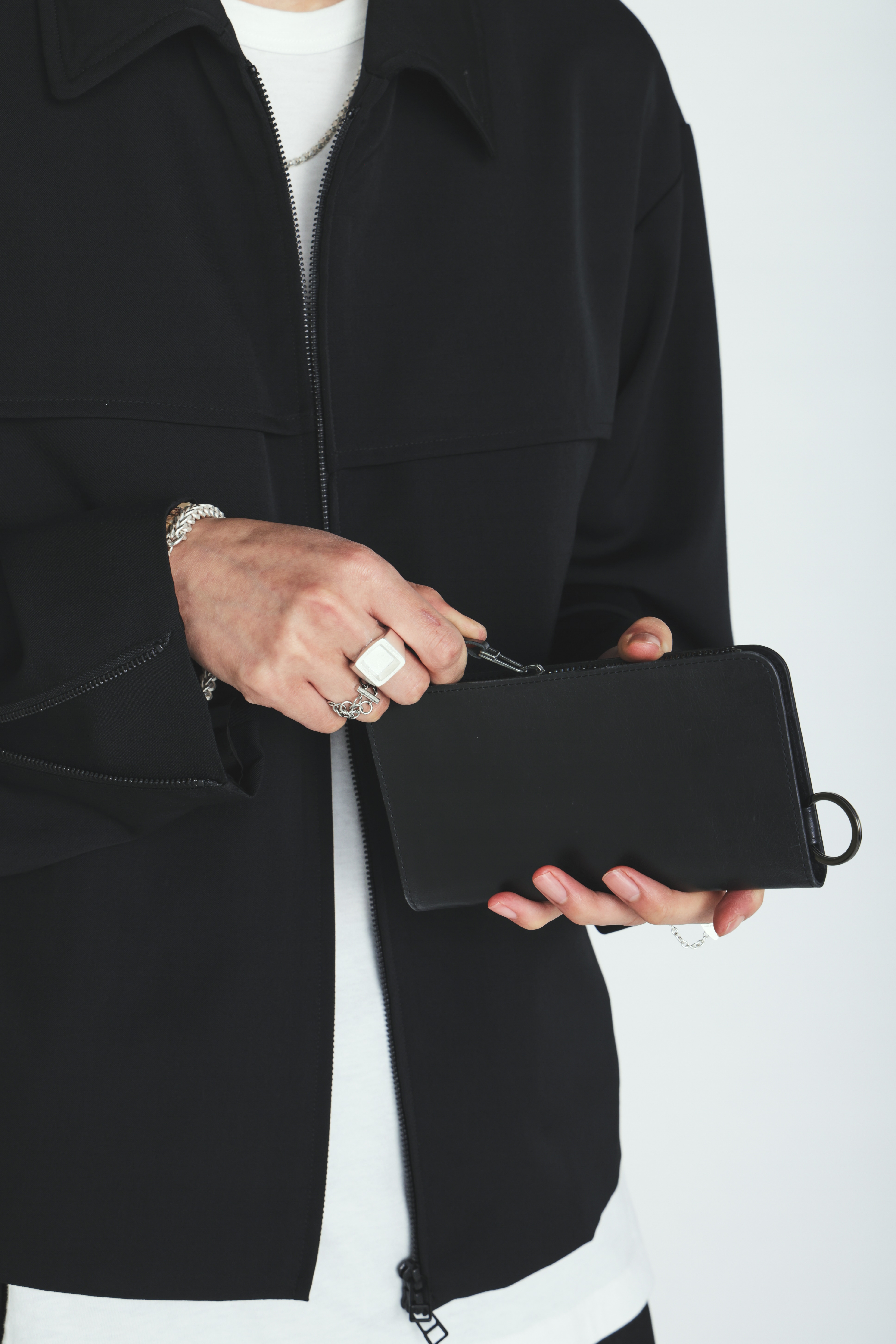 COW LEATHER LONG WALLET