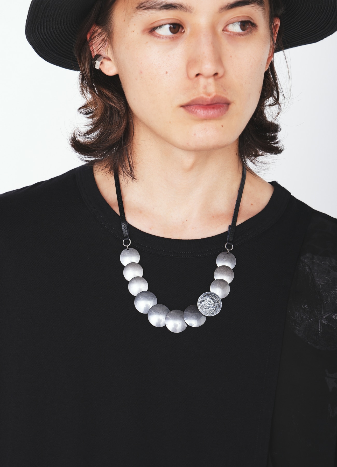 BRASS CONCHO NECKLACE