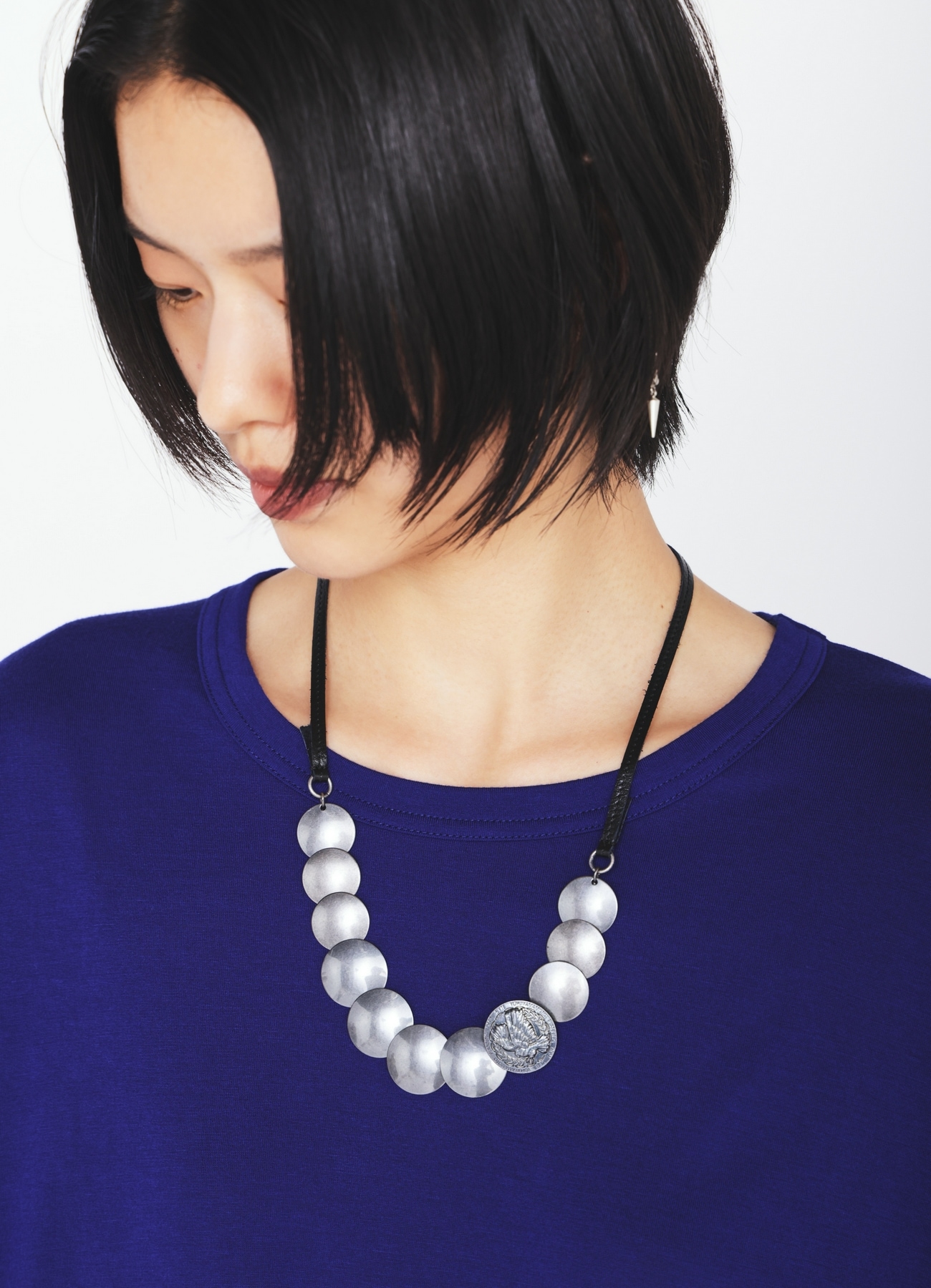 BRASS CONCHO NECKLACE