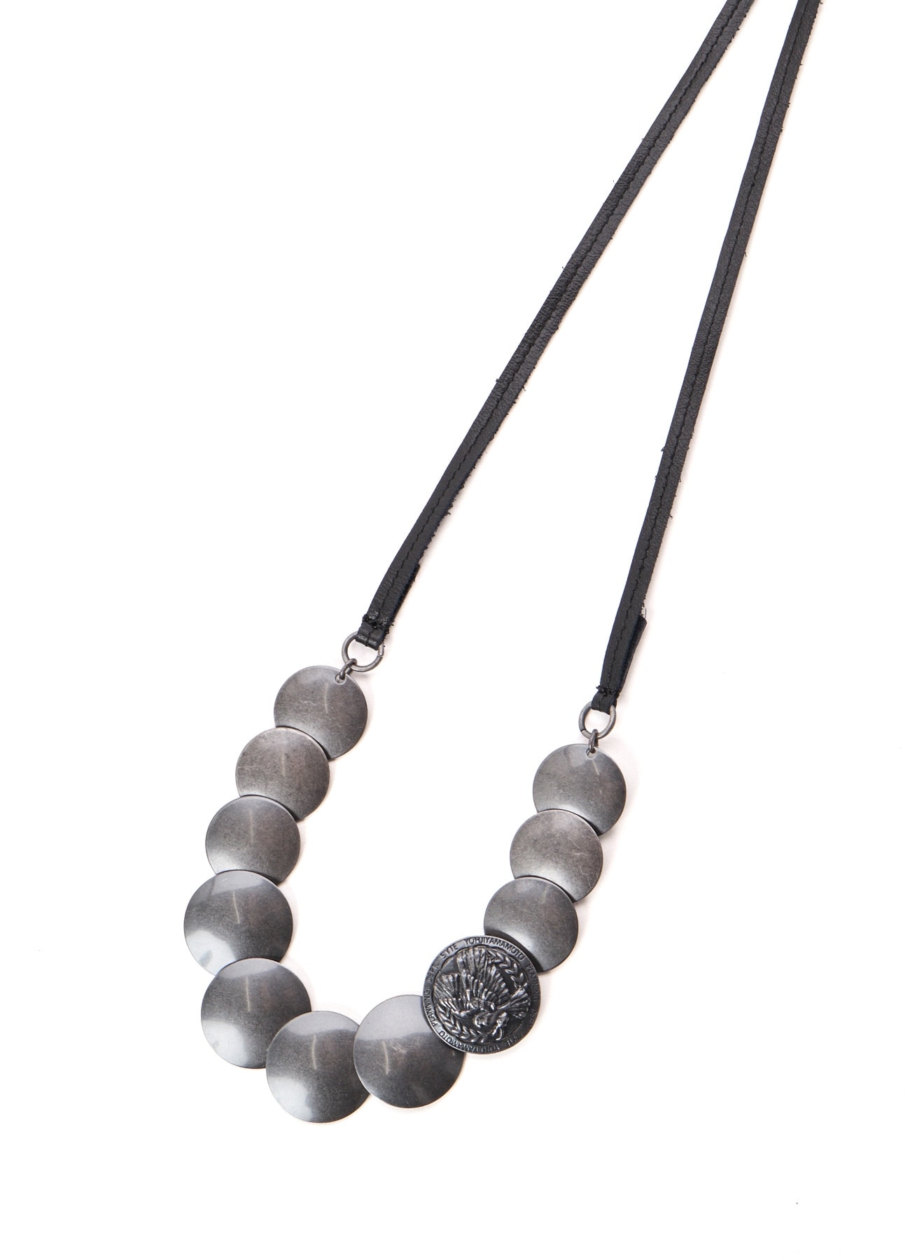 BRASS CONCHO NECKLACE