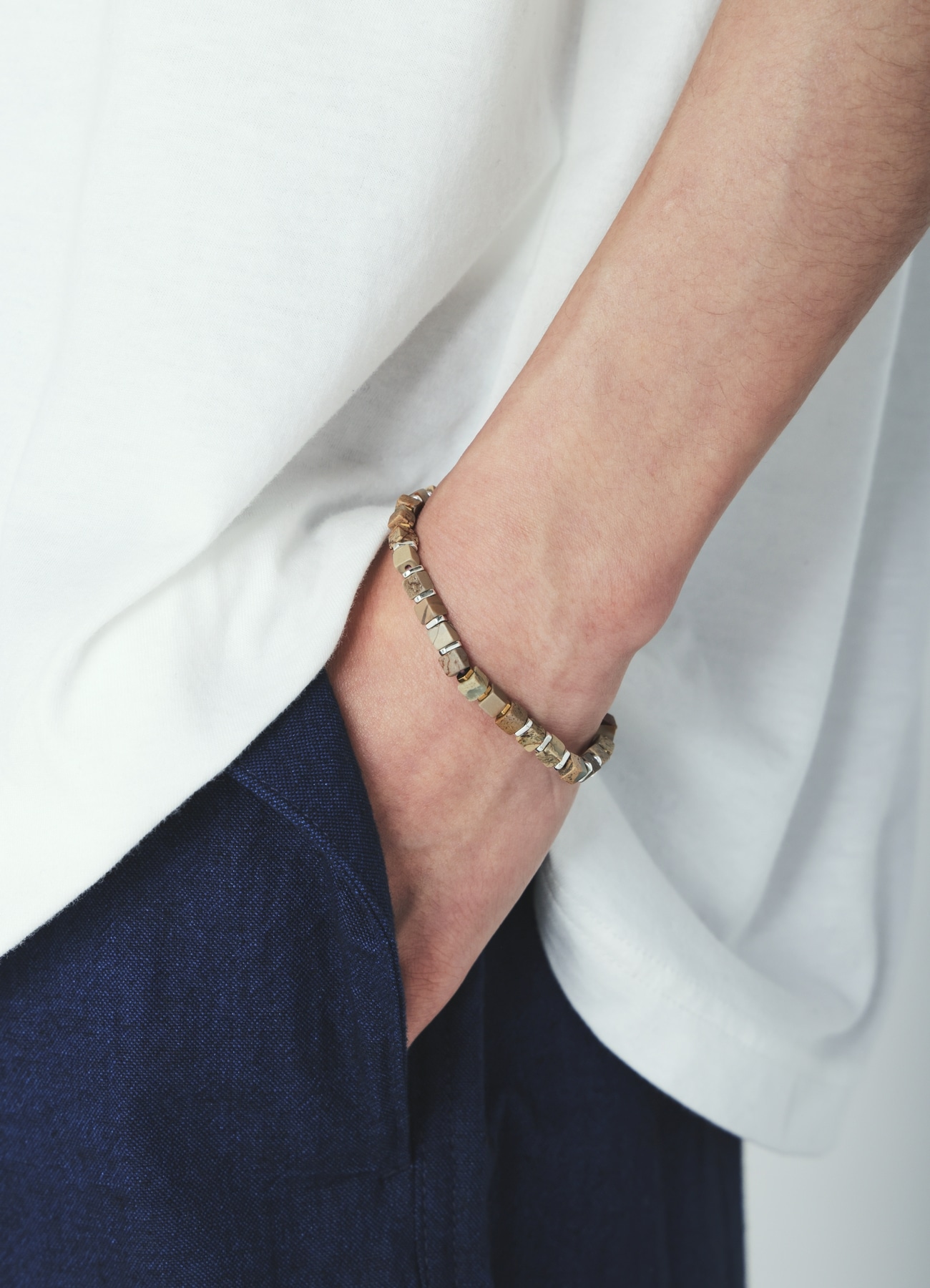 PICK ACCENT COLOR-CUBE BRACELET