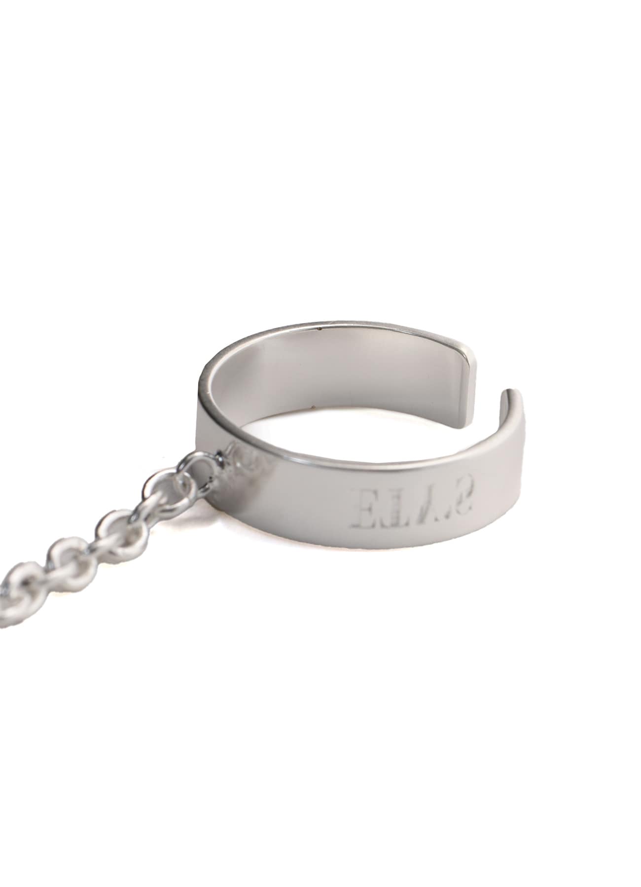 PICK ACCENT CHAIN-LINKED DOUBLE RING