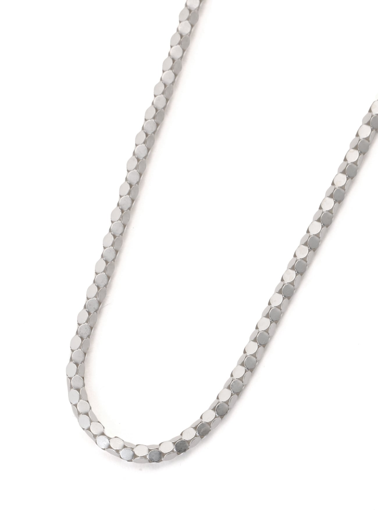 WOVEN KAGOME PATTERN CHAIN NECKLACE