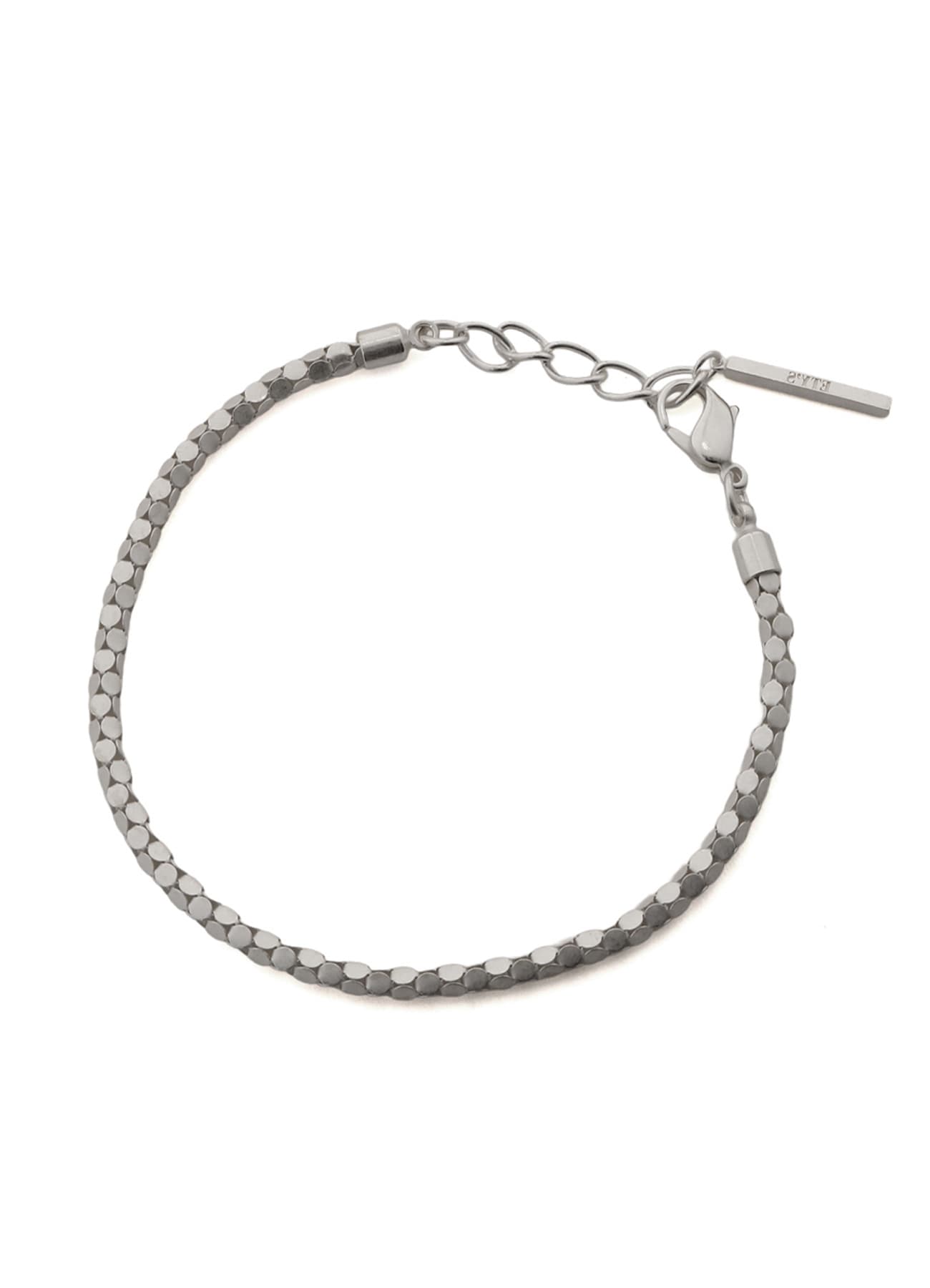 WOVEN KAGOME PATTERN CHAIN BRACELET