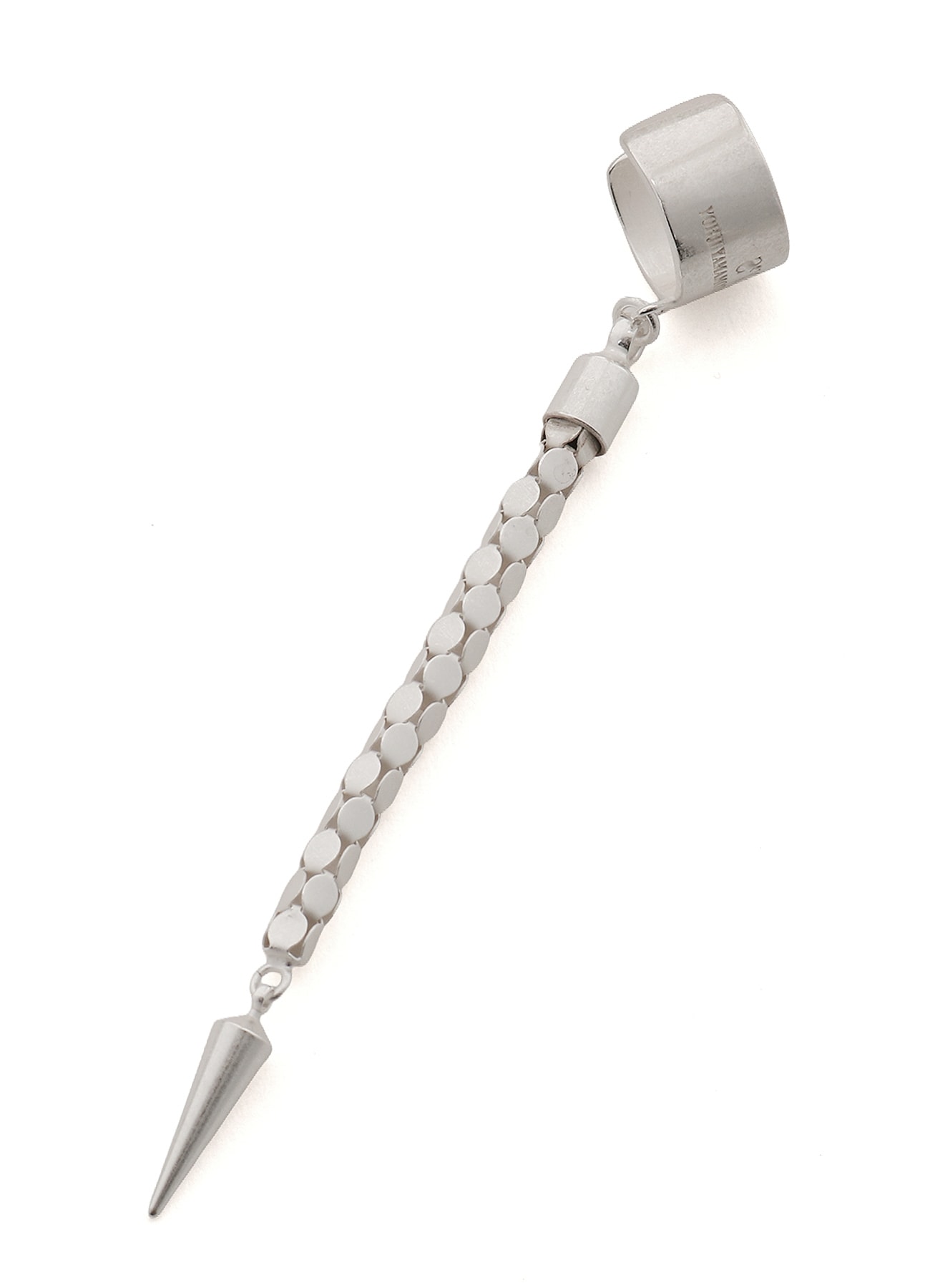 WOVEN KAGOME PATTERN CHAIN EAR CUFF