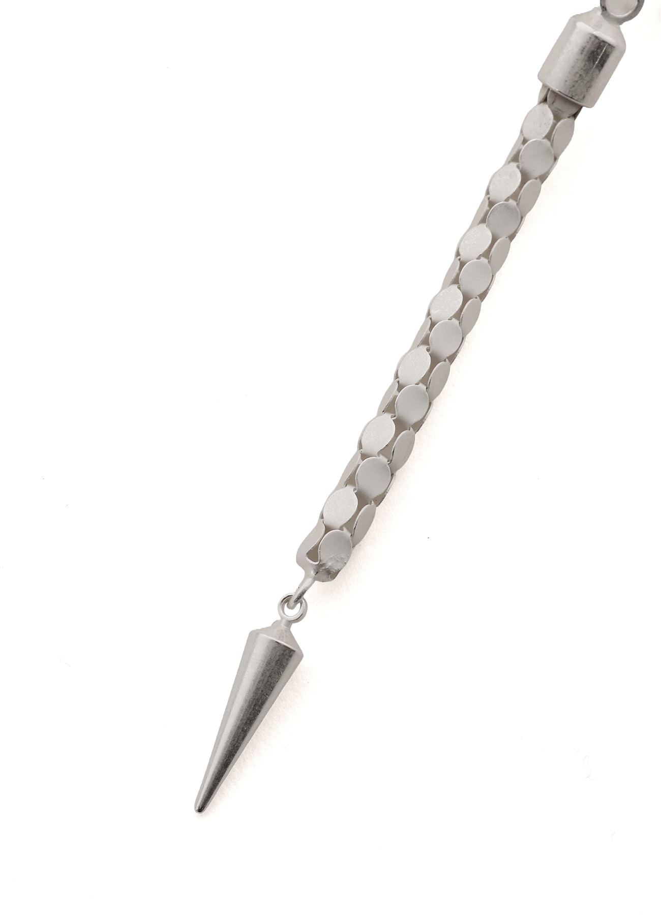 WOVEN KAGOME PATTERN CHAIN EAR CUFF