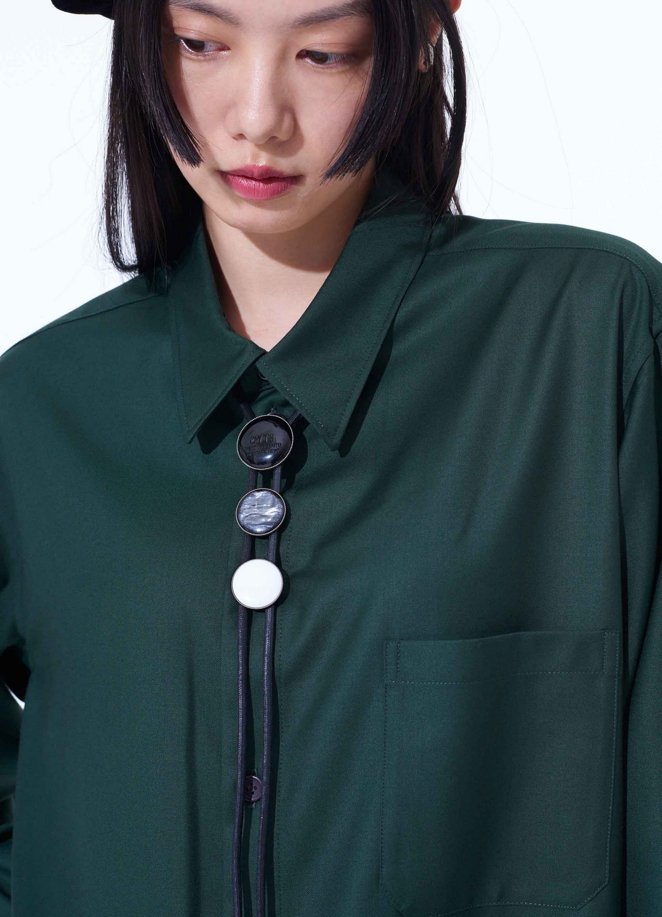 BRASS LOGO MOTIF LOOP TIE