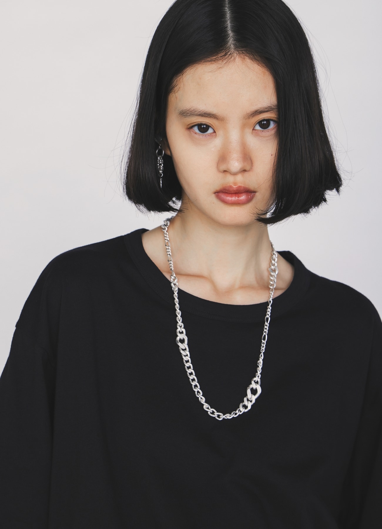 BRASS MIXED-CHAIN NECKLACE