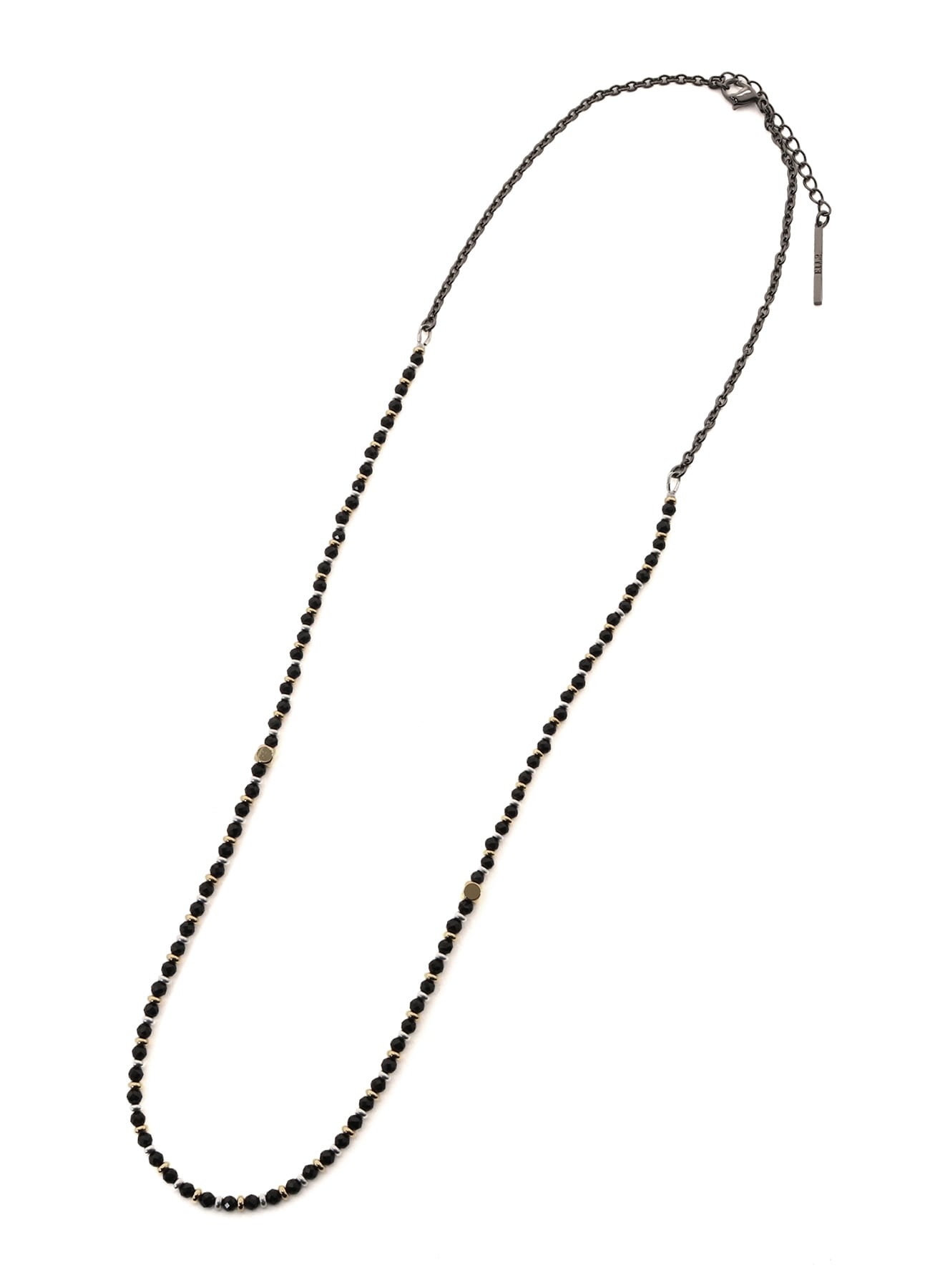 BRASS ONYX CHAIN NECKLACE