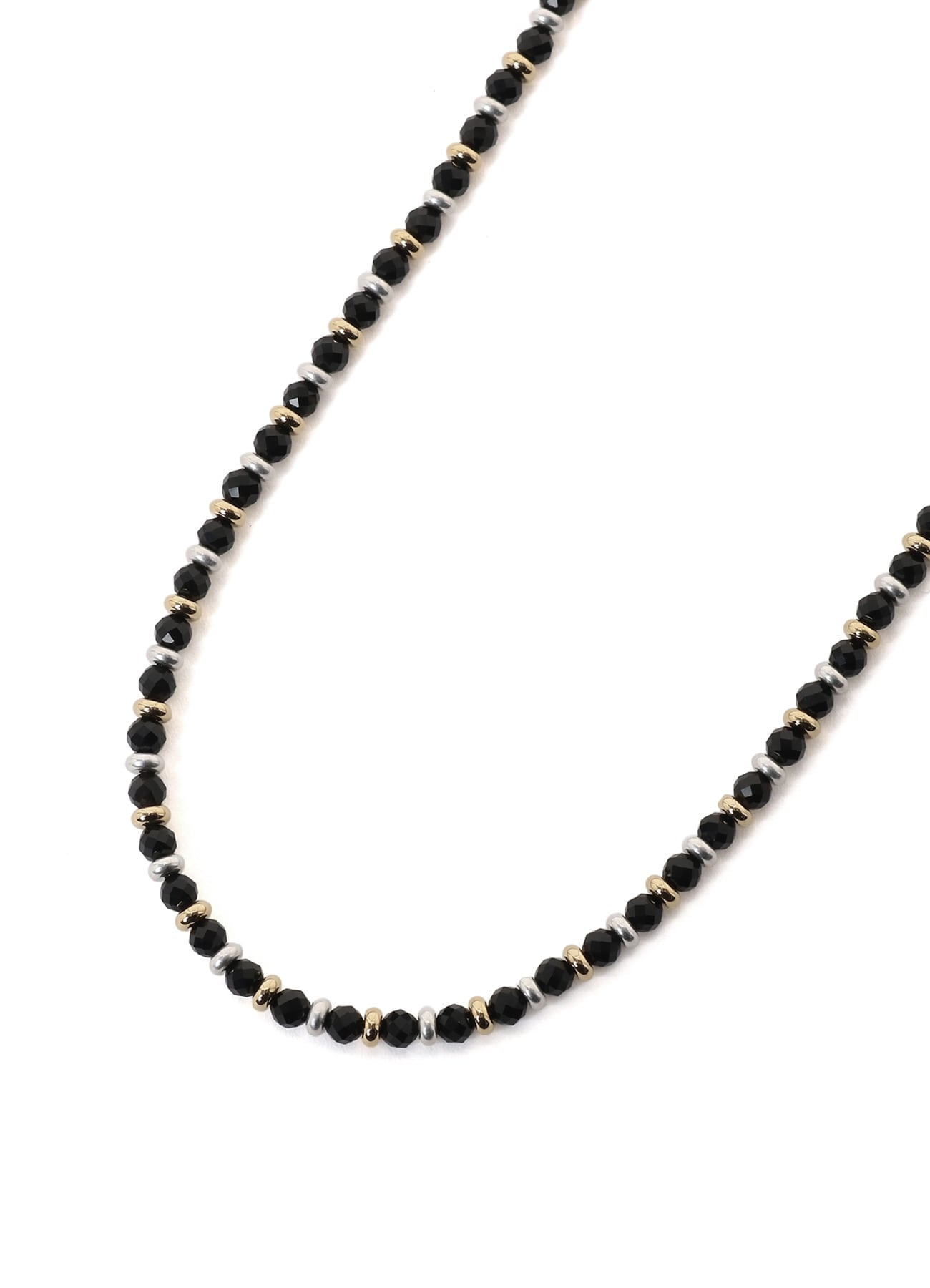 BRASS ONYX CHAIN NECKLACE