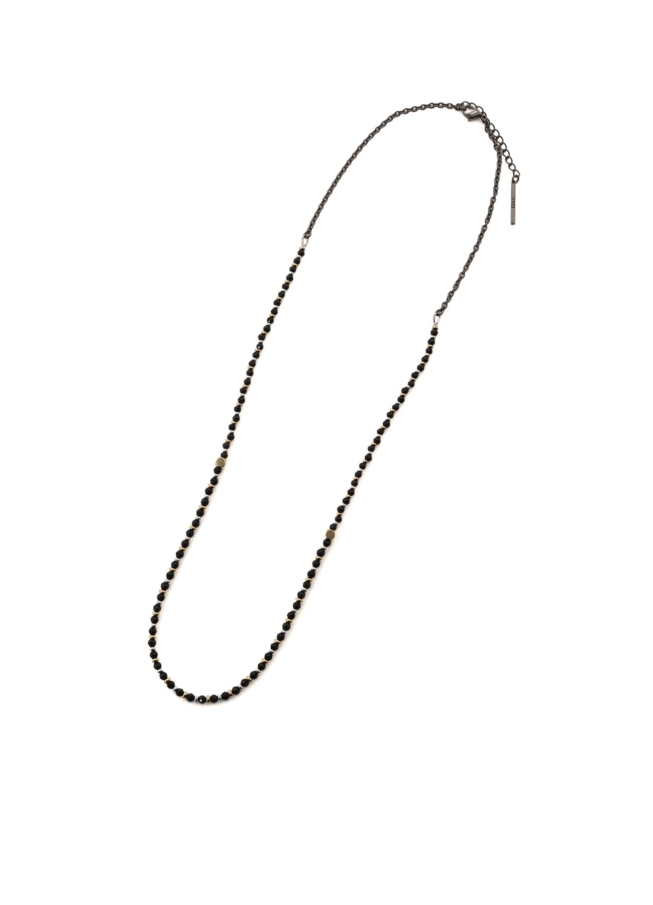 BRASS ONYX CHAIN NECKLACE