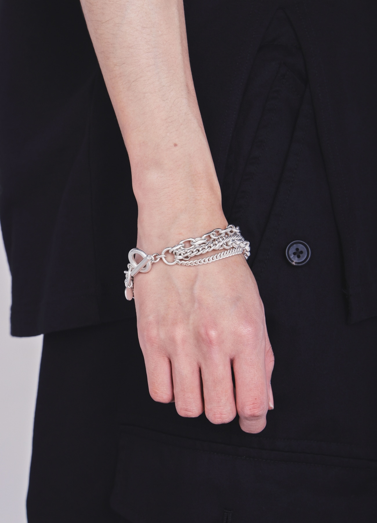 BRASS 4-ROW CHAIN BRACELET