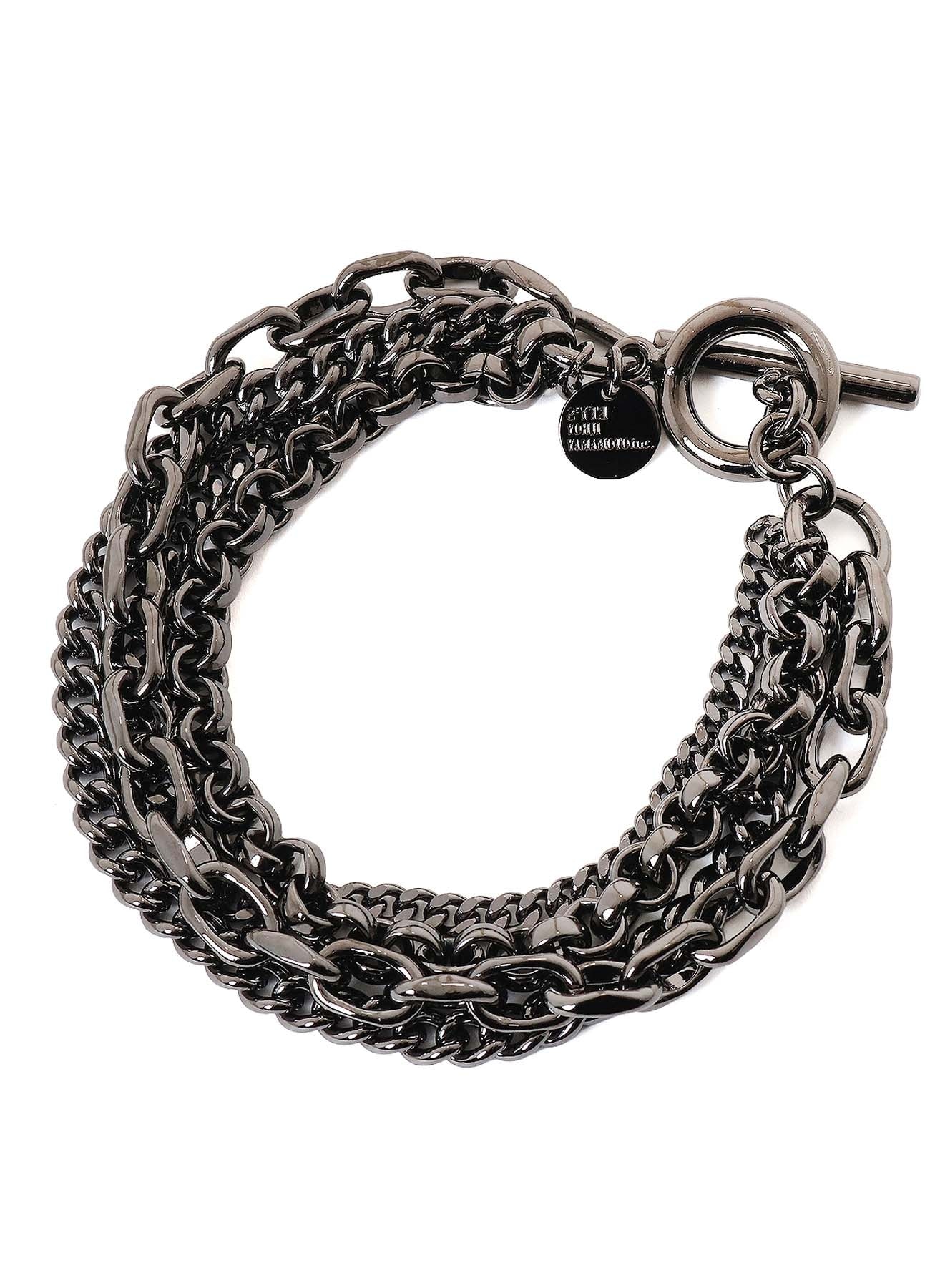 BRASS 4-ROW CHAIN BRACELET