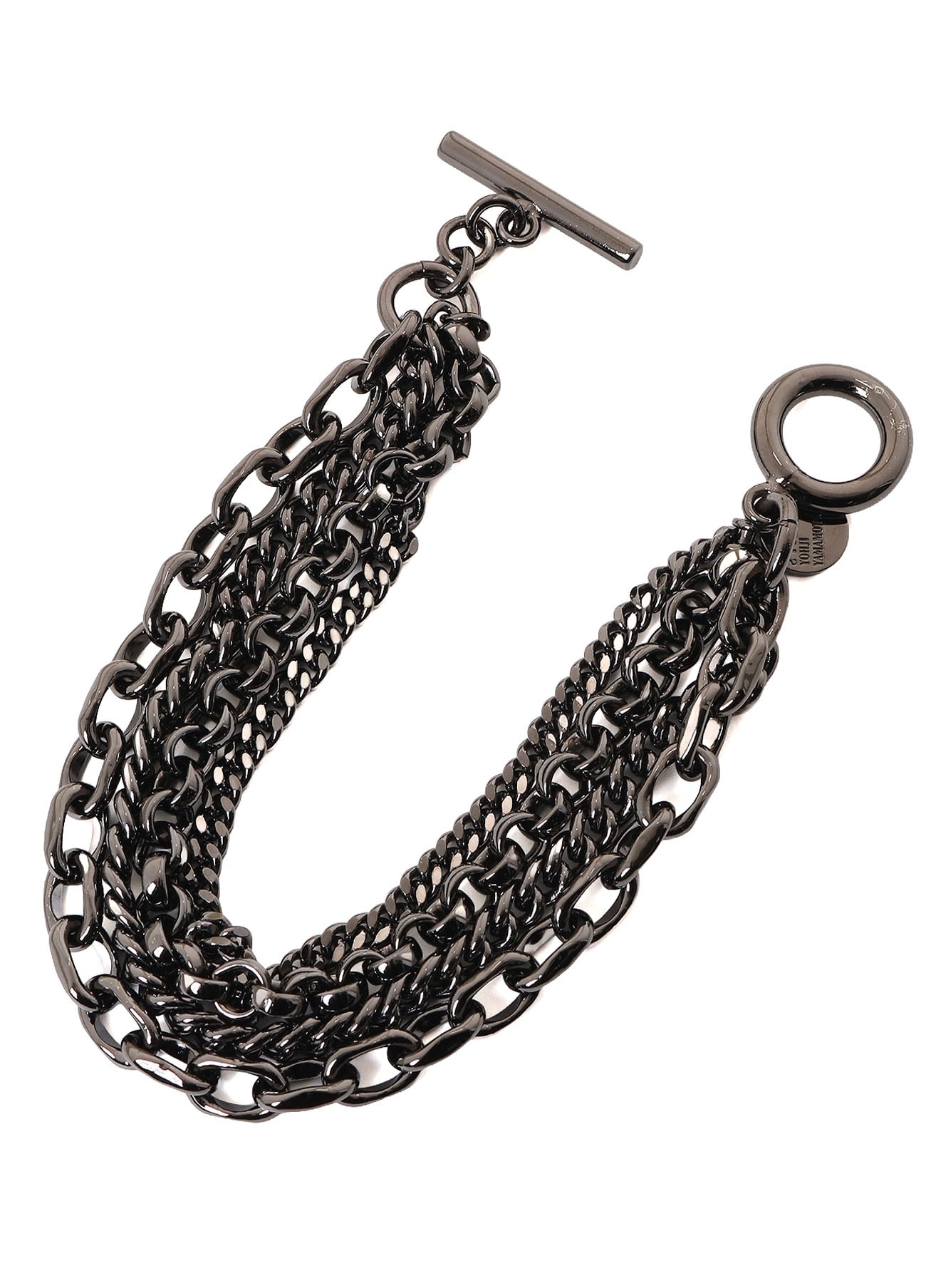 BRASS 4-ROW CHAIN BRACELET