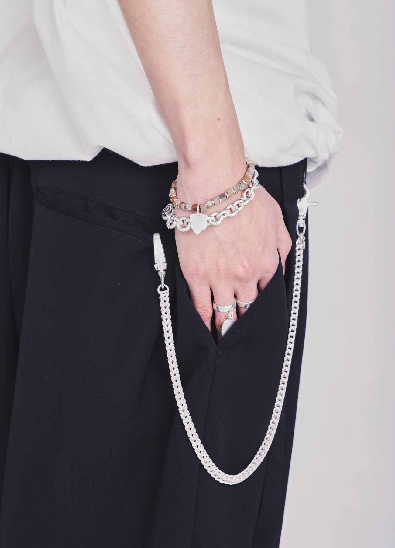 BRASS BOX CHAIN WALLET CHAIN