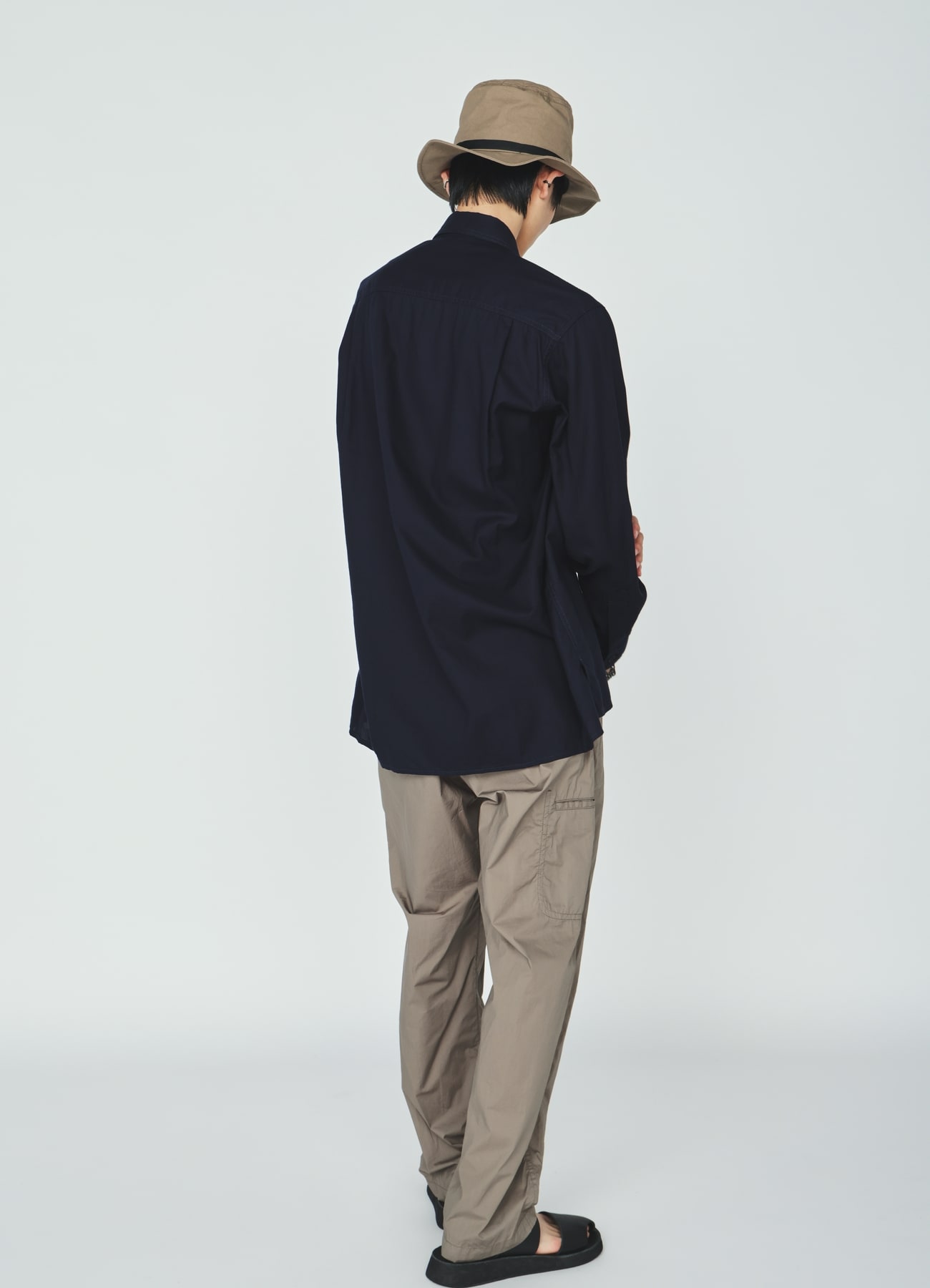 ORGANIC COTTON WASHER REGULAR SHIRT WITH SASHIKO EMBROIDERY