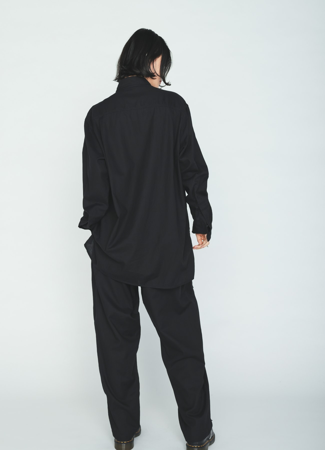 ORGANIC COTTON WASHER REGULAR SHIRT WITH SASHIKO EMBROIDERY