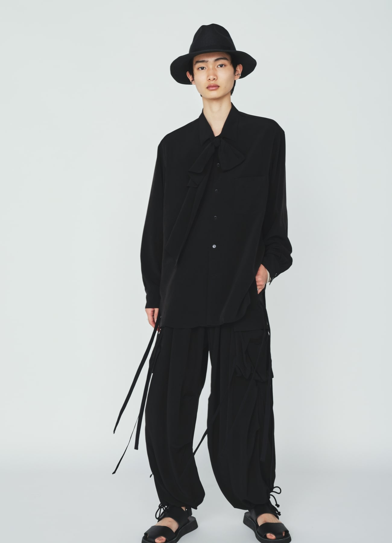 CREPE de CHINE STOLE SHIRT