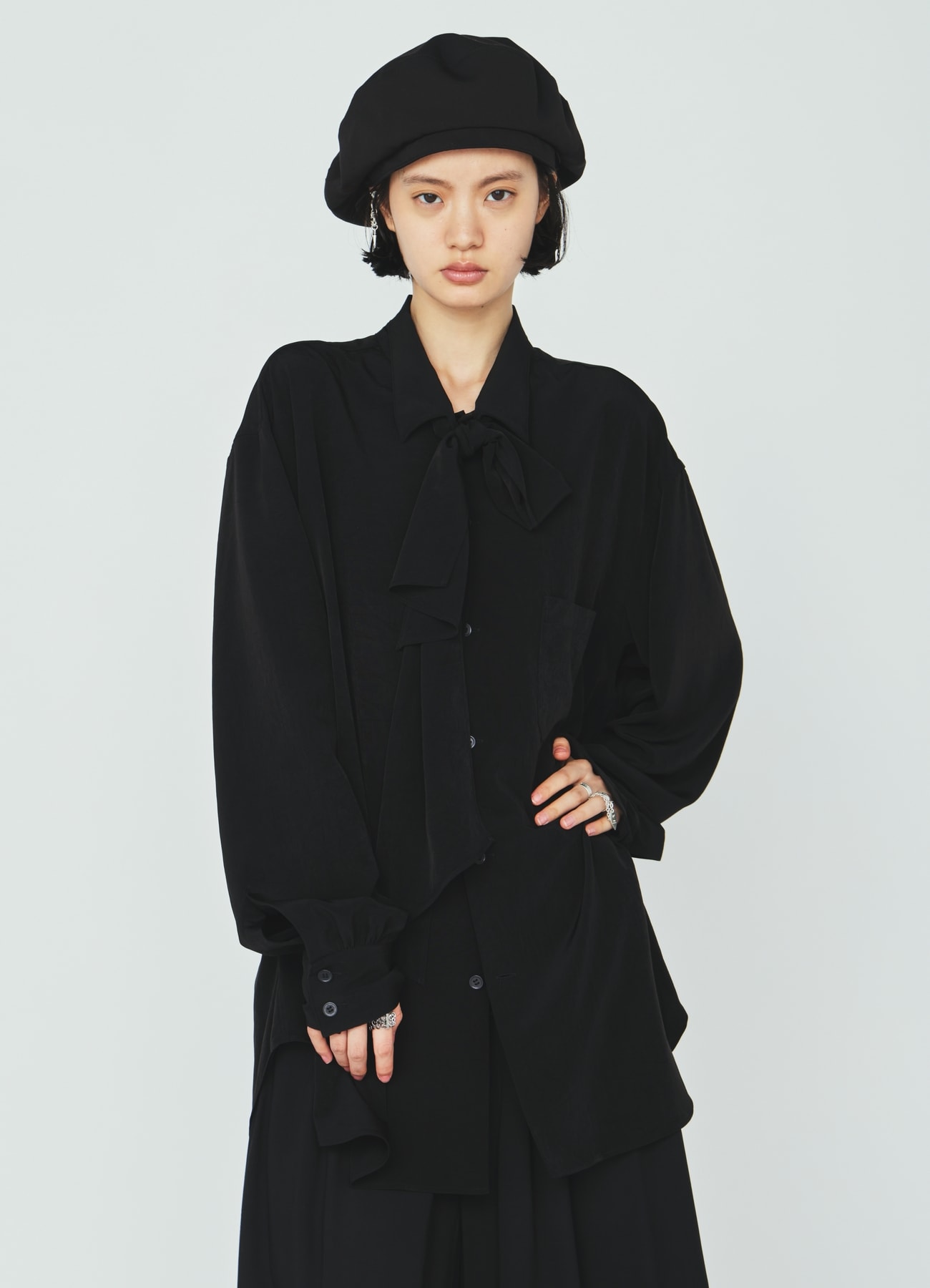 CREPE de CHINE STOLE SHIRT