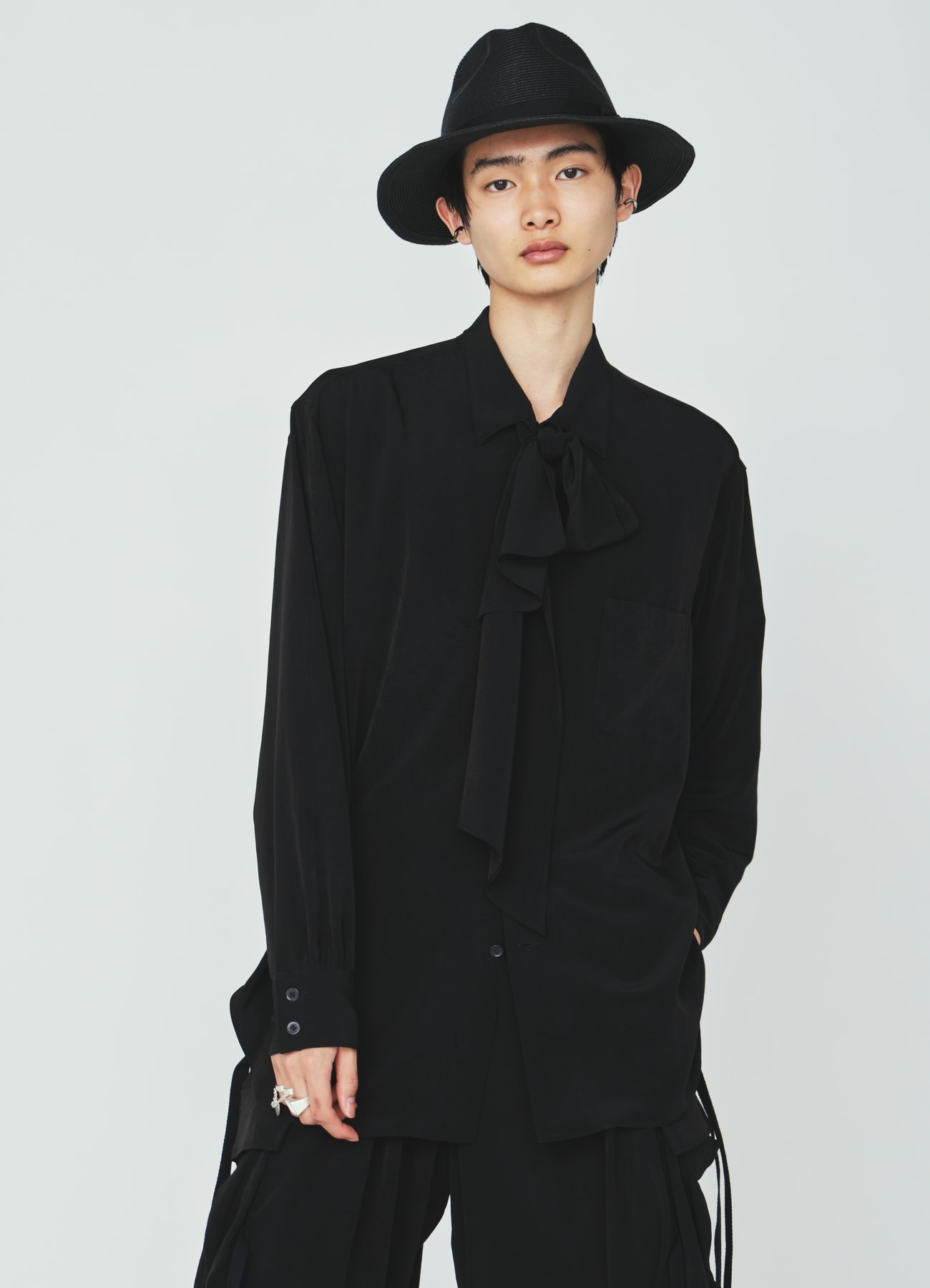 CREPE de CHINE STOLE SHIRT